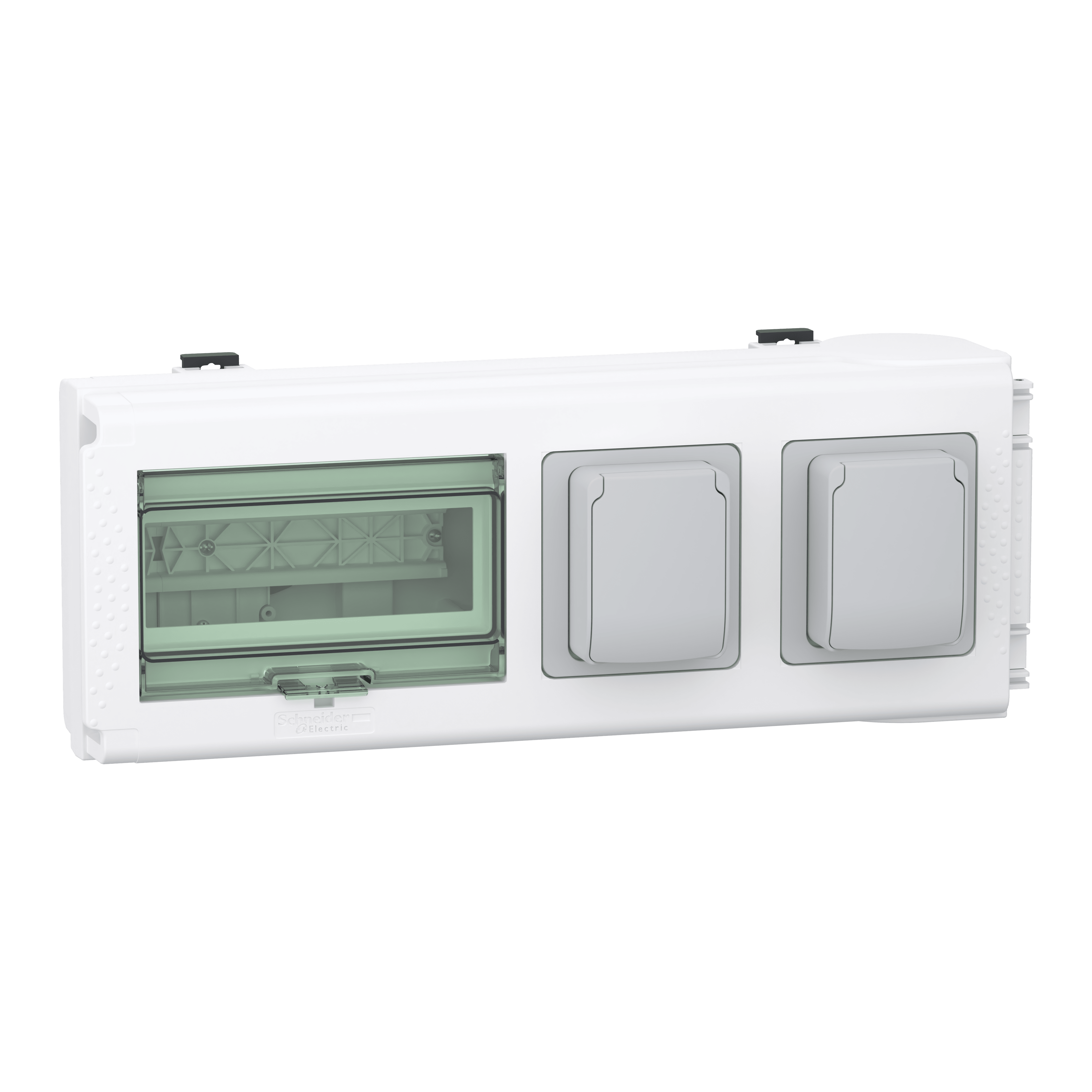 SCHNEIDER ELECTRIC - Condotto sbarre, Canalis, KNB, Unità di deriv- 32 A - Vuota 2 NF dom.Schuko. per KNB - 8 mod.da 18 mm