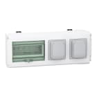 SCHNEIDER ELECTRIC - Condotto sbarre, Canalis, KNB, Unità di deriv- 32 A - Vuota 2 NF dom.Schuko. per KNB - 8 mod.da 18 mm