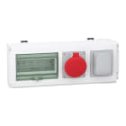 SCHNEIDER ELECTRIC - Condotto sbarre, Canalis, KNB, Unità di derivazione - 32 A - 1 presa DIN domestica e 1 IEC industriale
