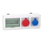 SCHNEIDER ELECTRIC - Condotto sbarre, Canalis, KNB, Unità di derivazione - 32 A - 2 prese IEC ind. per KNB KNB32CP35