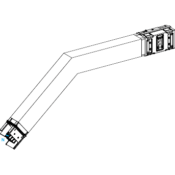 SCHNEIDER ELECTRIC - Angolare verticale pe esterno 4 poli 1000A a misura angolare