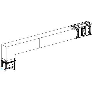 SCHNEIDER ELECTRIC - Angolare verticale pe esterno 4 poli 630A a misura taglia fuoco