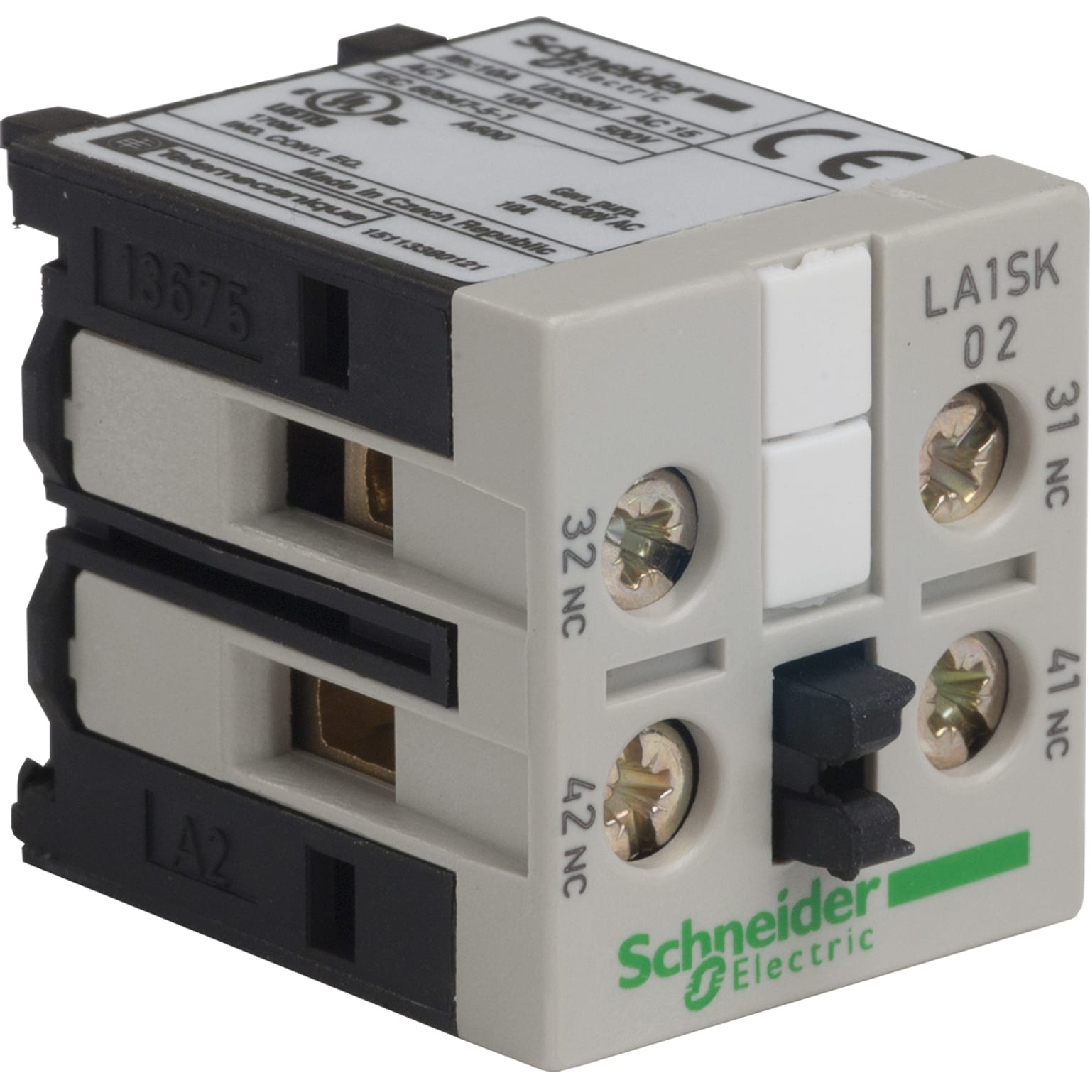 SCHNEIDER ELECTRIC - Blocco contatti ausiliari - 1NO+1NC - Per TeSys SK LA1SK02
