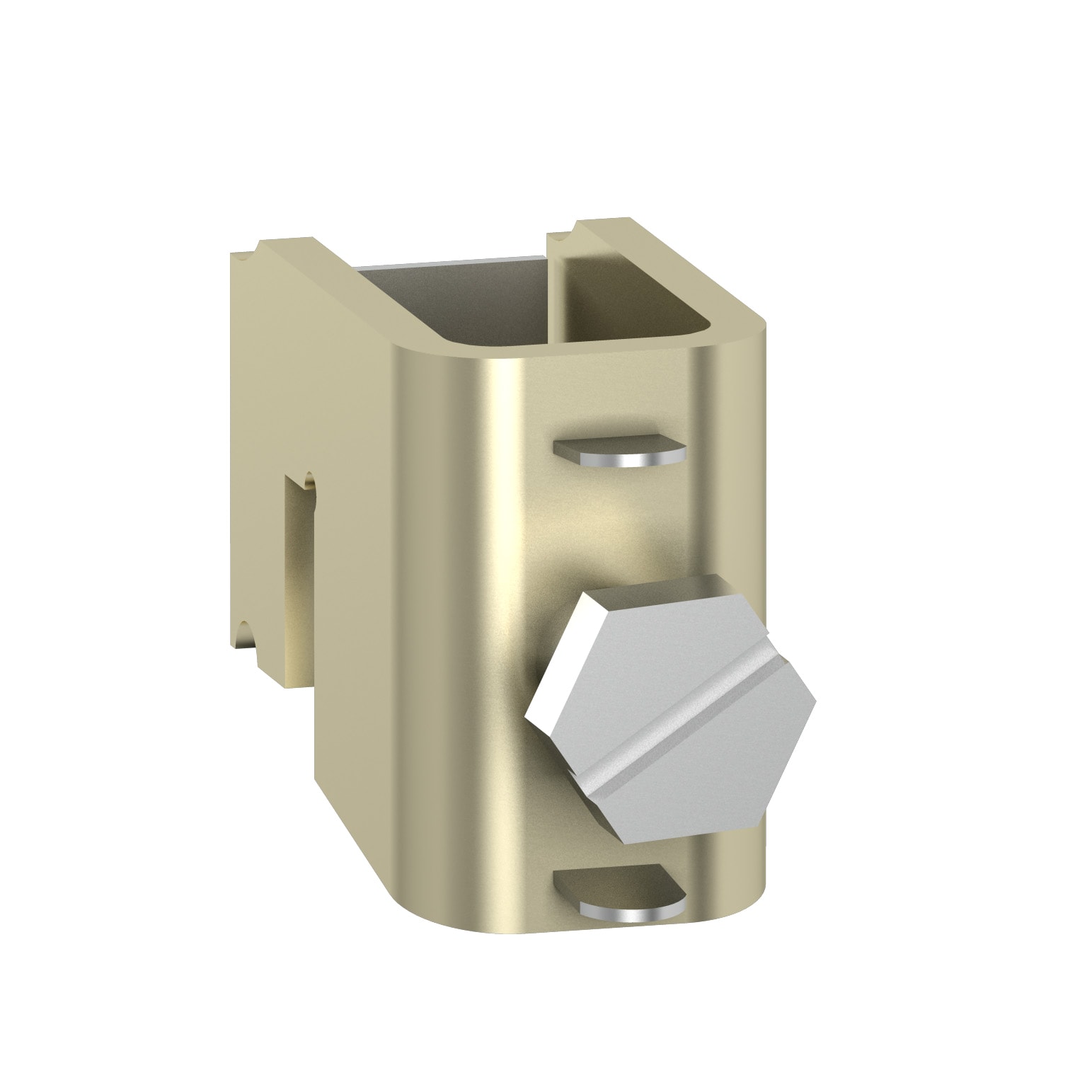 SCHNEIDER ELECTRIC - Connettore 1P per sbarre piatte, Contenitori Universali, Lynergy, 5 mm - max 400 A - da 16 a 70 mm²