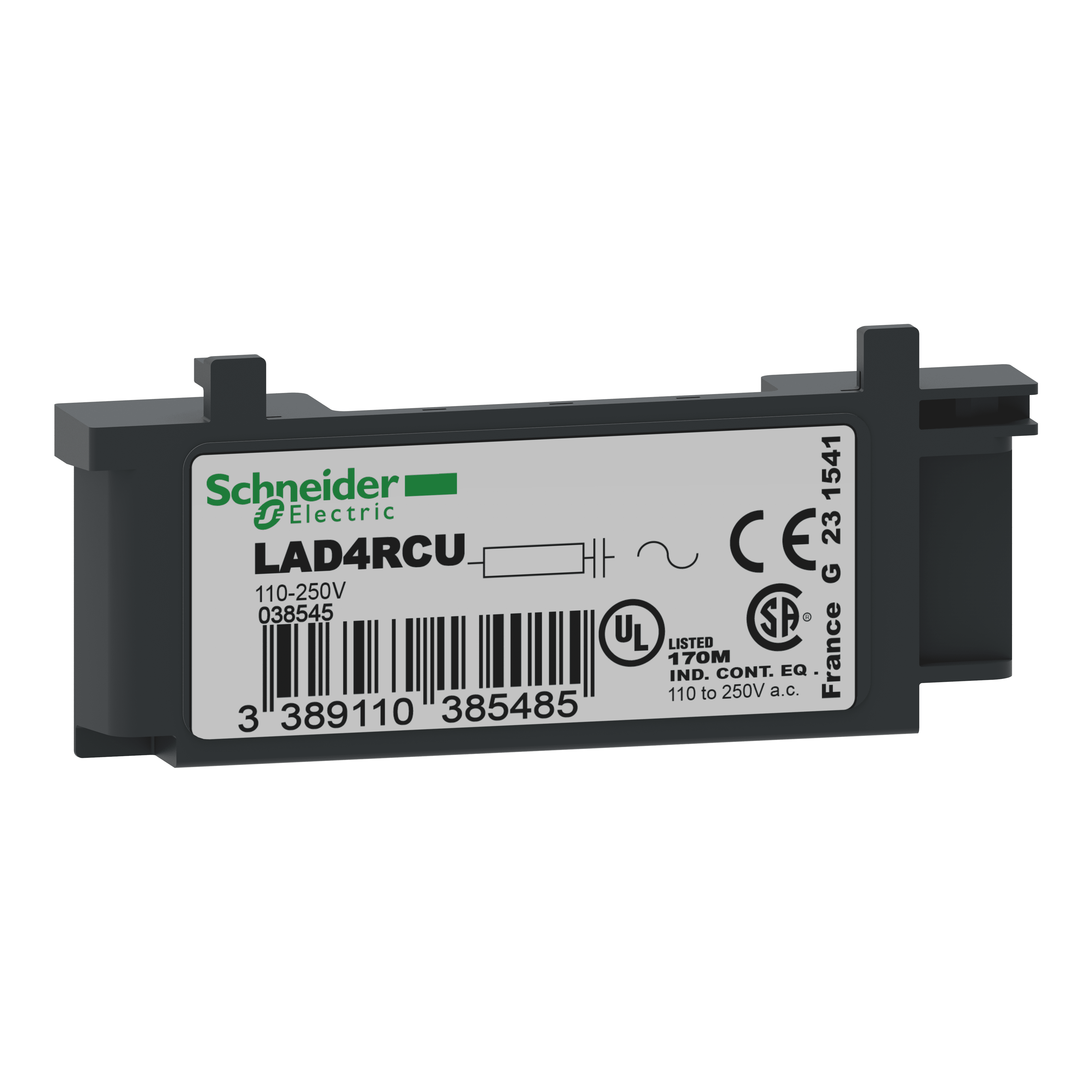 SCHNEIDER ELECTRIC - Modulo soppressore - TeSys D - Circuito RC - 110…240 V CA LAD4RCU