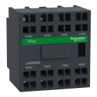 SCHNEIDER ELECTRIC - Blocco contatti ausiliari TeSys - 4NC - Terminali a molla LADN043