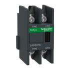 SCHNEIDER ELECTRIC - Blocco contatti ausiliari TeSys - 1 NO + 1 NC - Capicorda crimpati LADN116