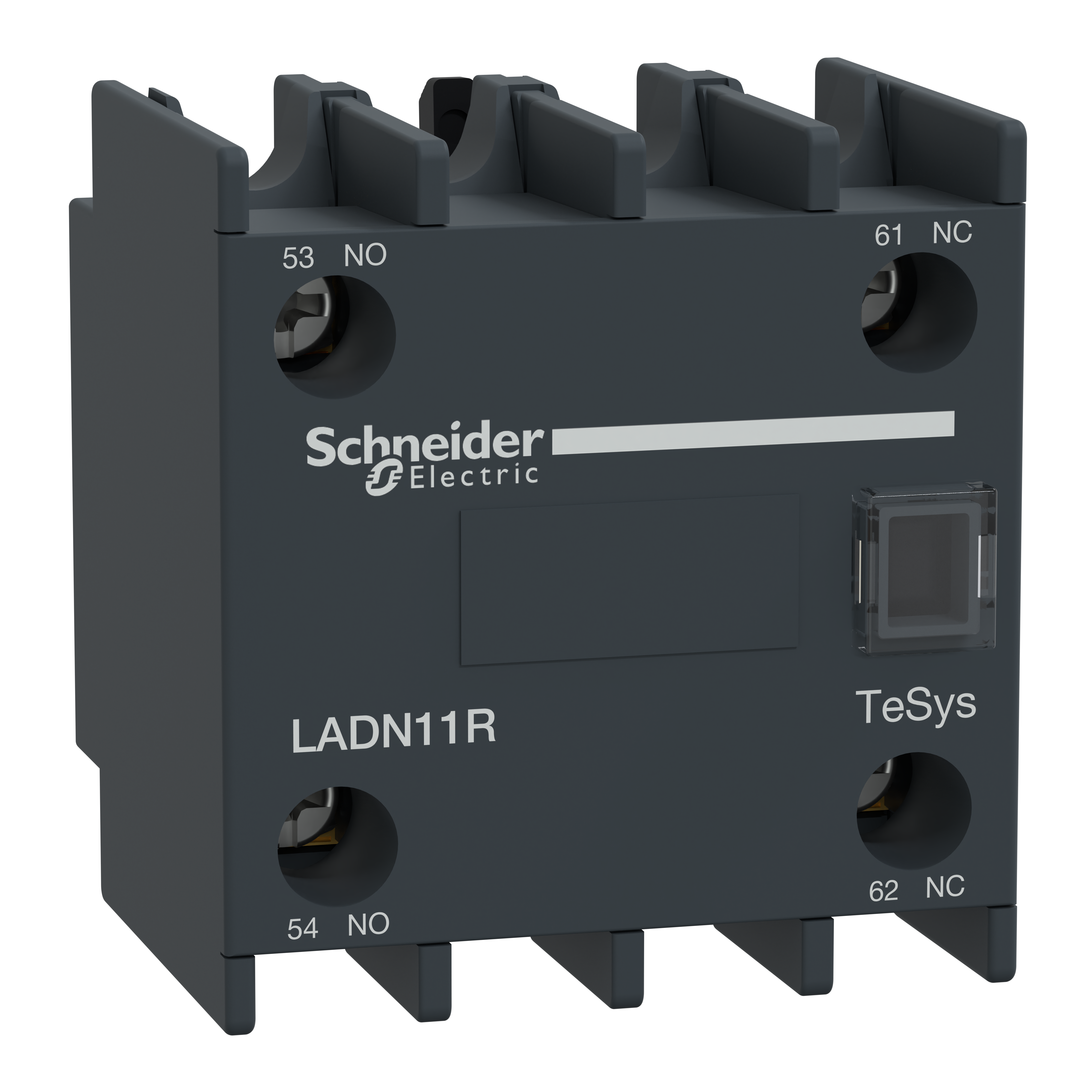 SCHNEIDER ELECTRIC - Blocco contatti ausiliari, TeSys Deca, 1NA+1NC, morsetti a vite LADN11R