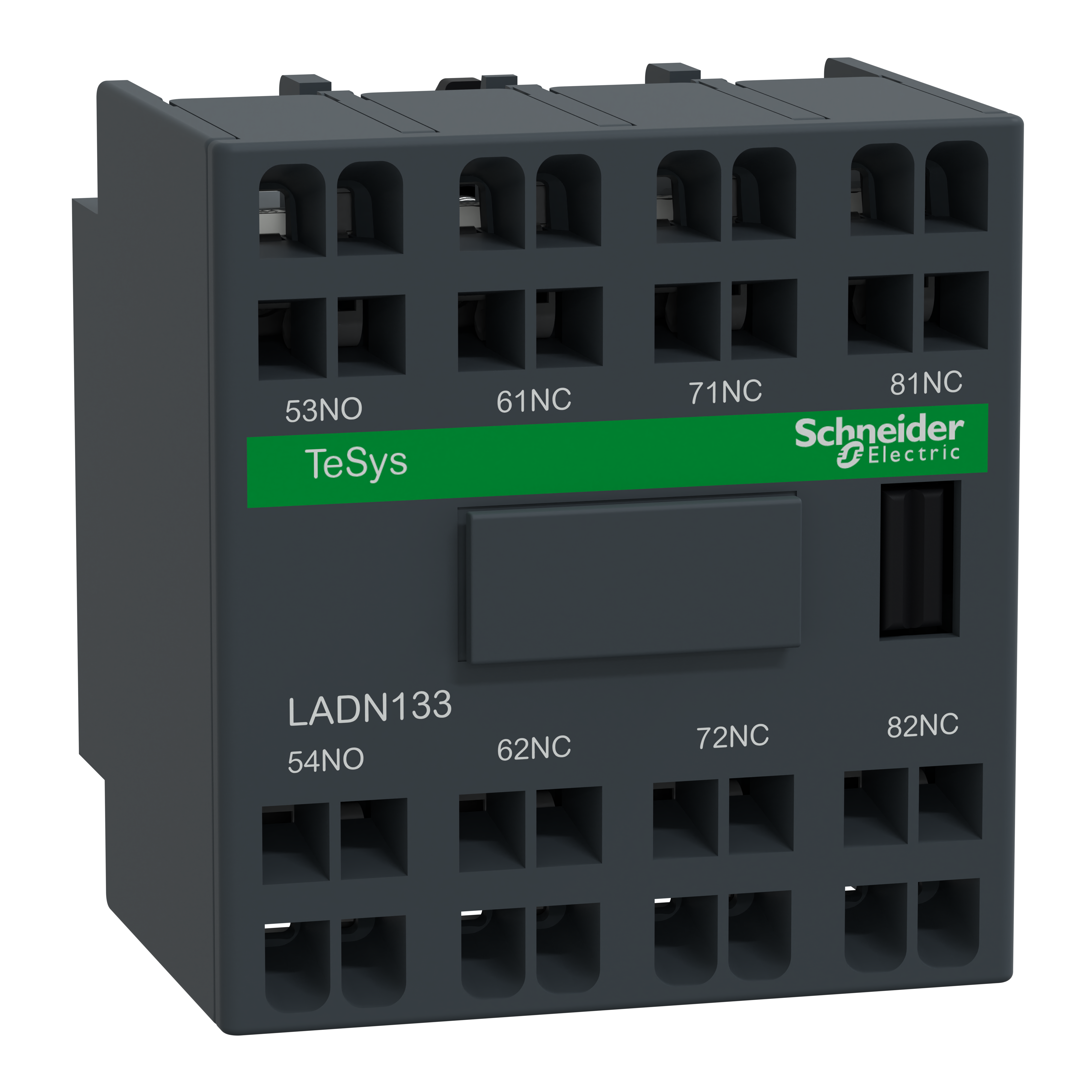 SCHNEIDER ELECTRIC - Blocco contatto ausiliario TeSys - 1NO + 3NC - Terminali a molla