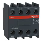 SCHNEIDER ELECTRIC - Blocco contatti ausiliari 2NO+2NC rossi LADN22S