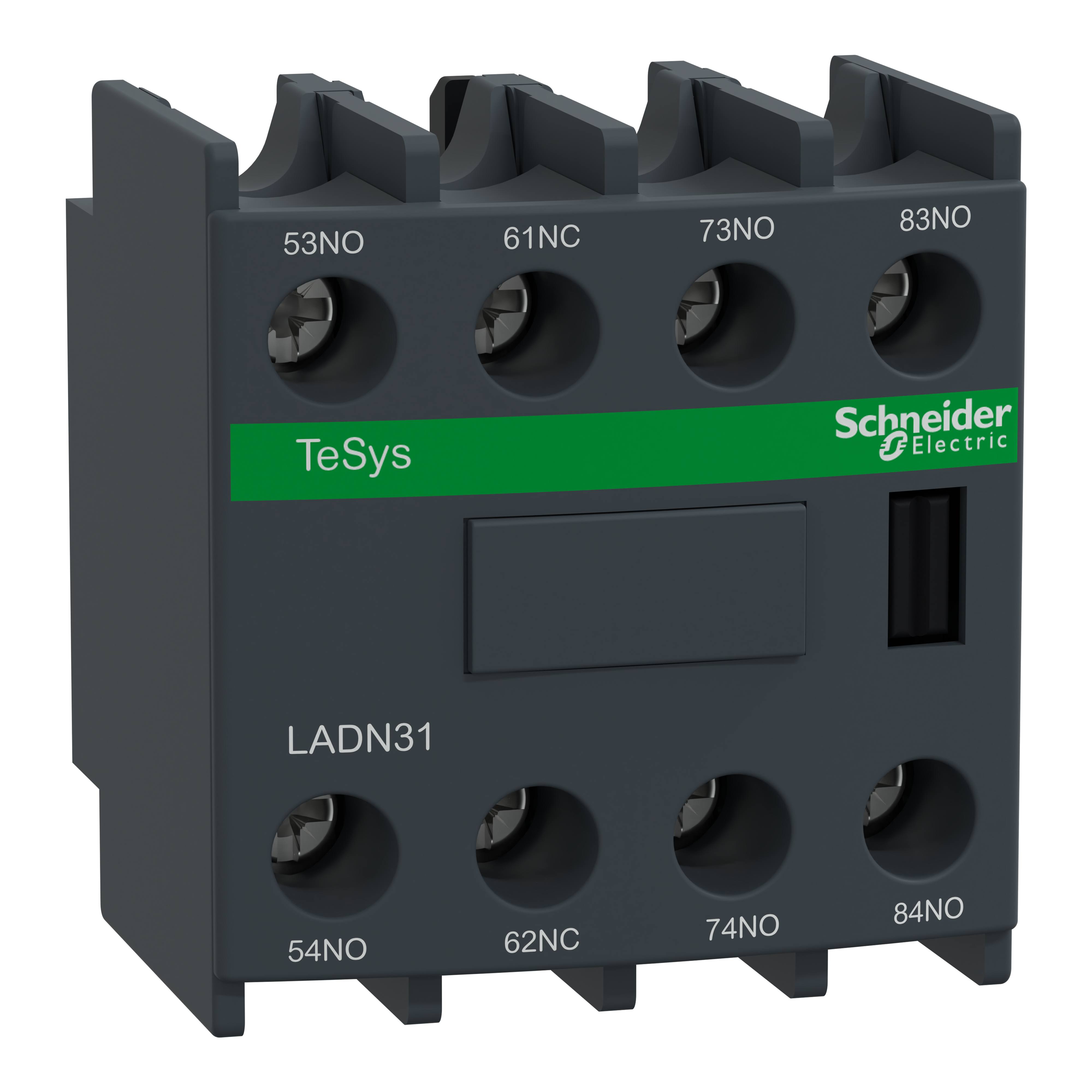 SCHNEIDER ELECTRIC - Blocco contatti ausiliari TeSys - 3NO + 1NC - Morsetti a vite LADN31