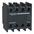 SCHNEIDER ELECTRIC - Blocco contatti ausiliari, TeSys Deca, 4NO, morsetti a vite LADN40R