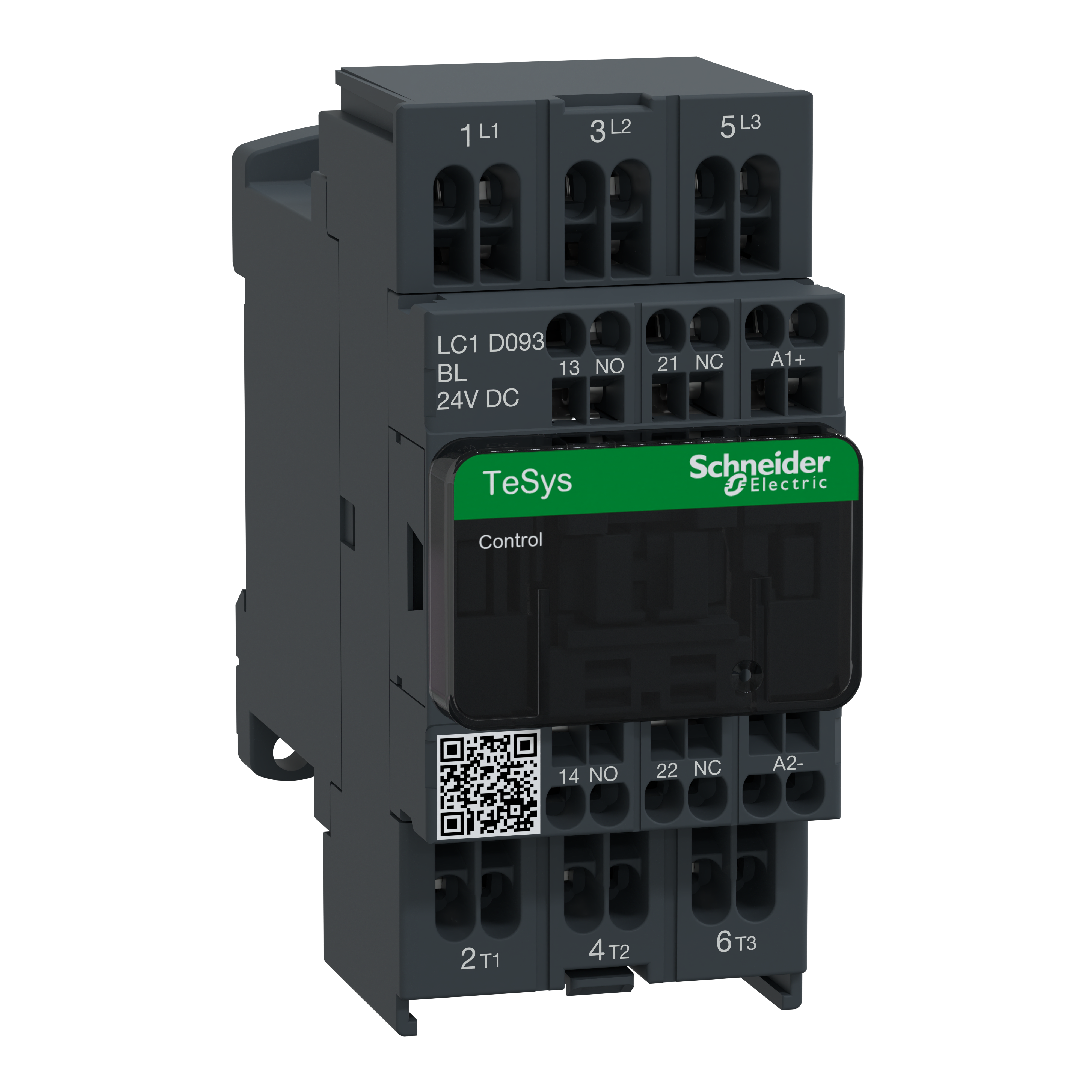 SCHNEIDER ELECTRIC - Contattore TeSys LC1D - 3 poli - AC3 440V 9A - 24 V CC LC1D093BL