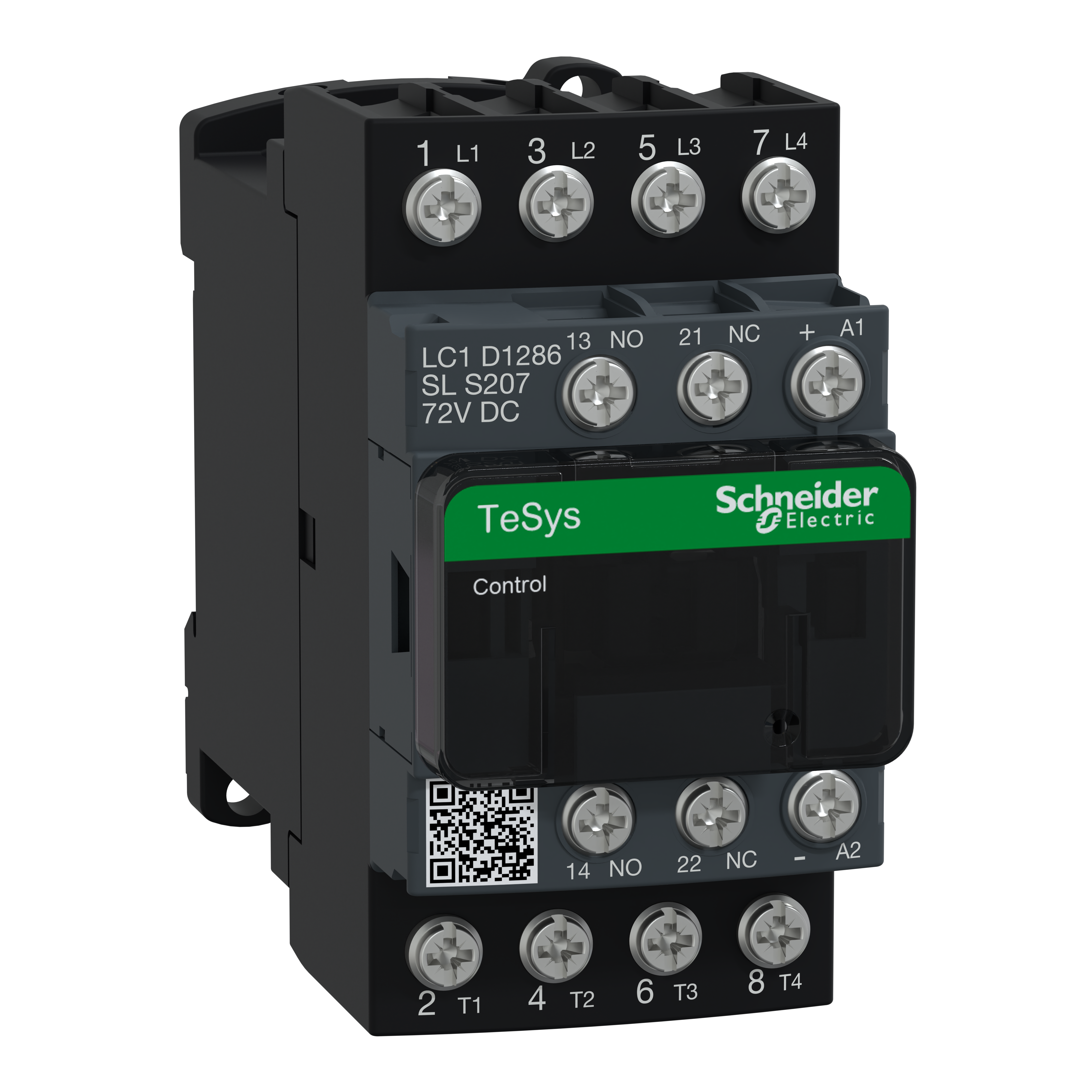 SCHNEIDER ELECTRIC - Contattore TESYS LC1D 4P 2 NA E 2 NC CA LC1D1286SLS207