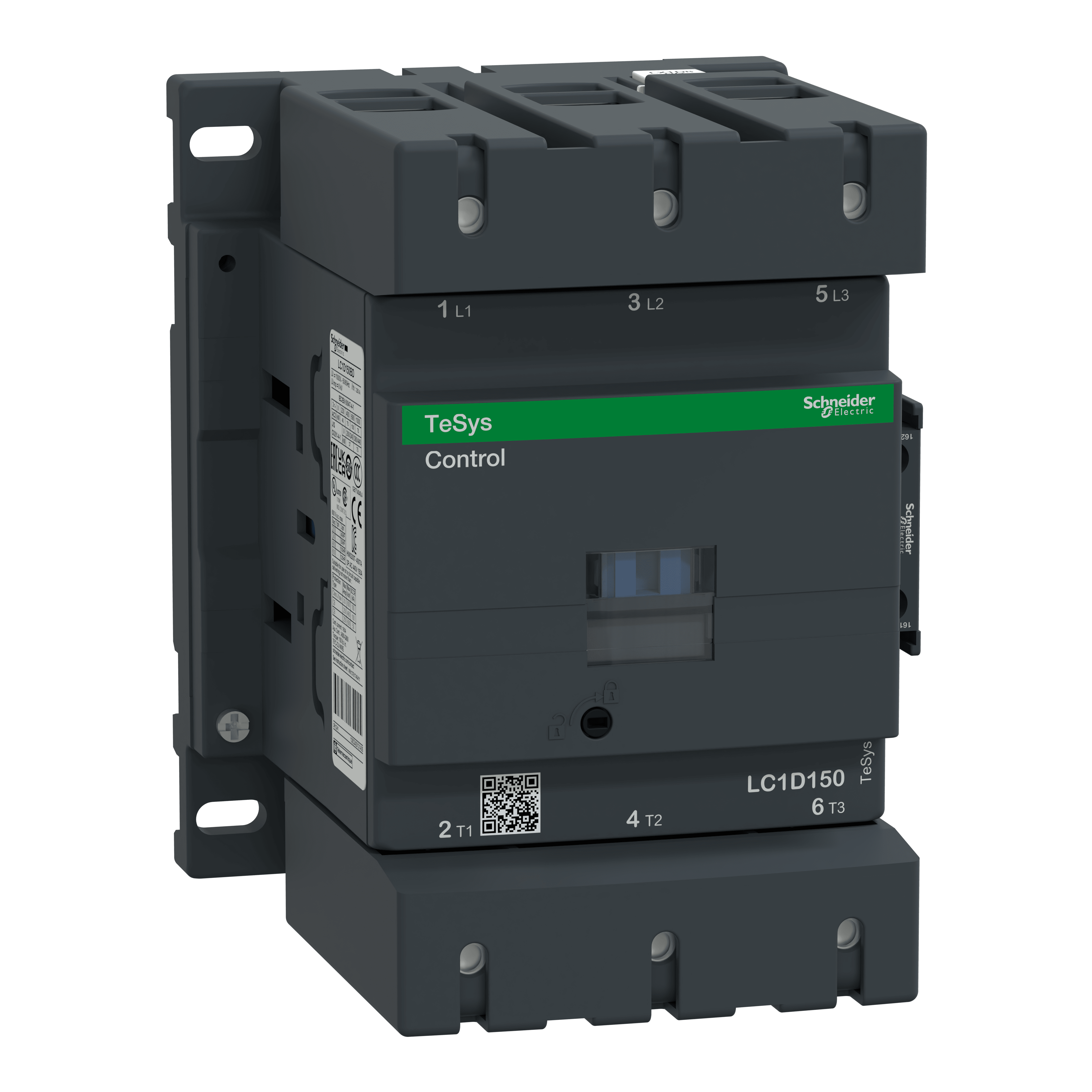 SCHNEIDER ELECTRIC - Contattore TeSys LC1D - 3 poli - AC3 440V 150 A - 125 V CC