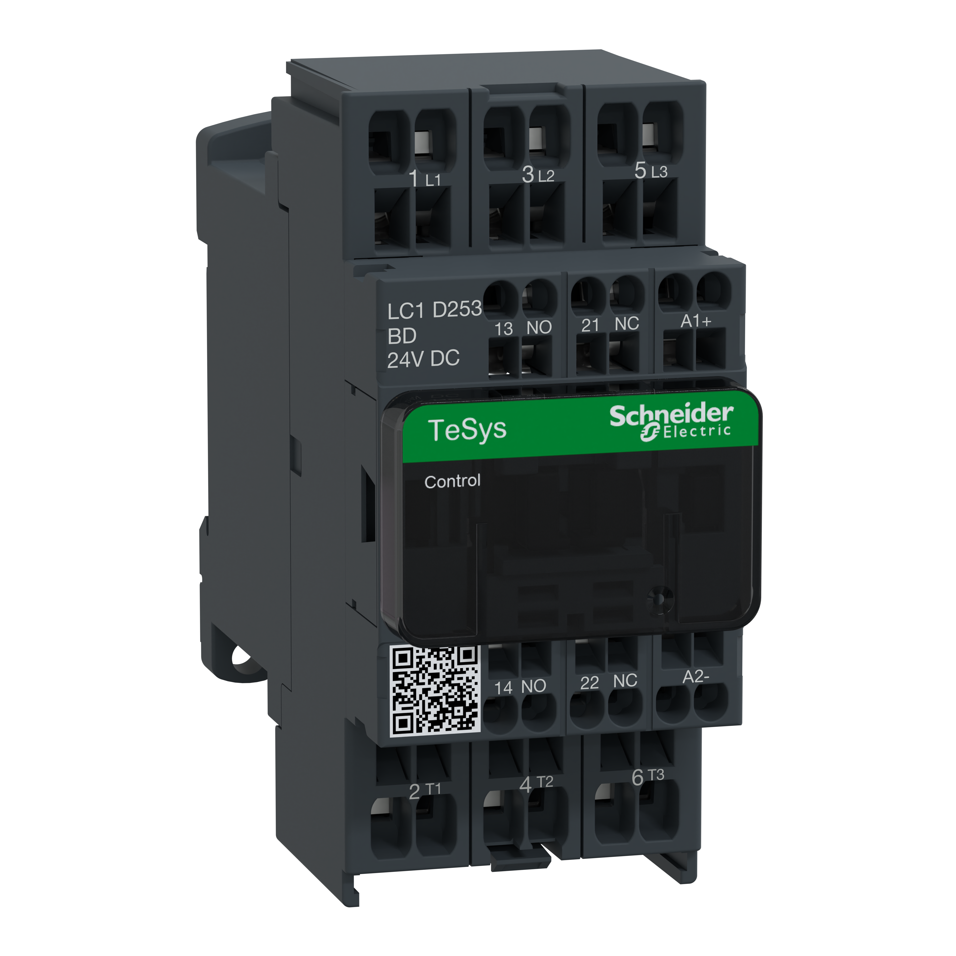 SCHNEIDER ELECTRIC - Contattore TeSys LC1D - 3 poli - AC3 440V 25 A - 24 V CC LC1D253BD
