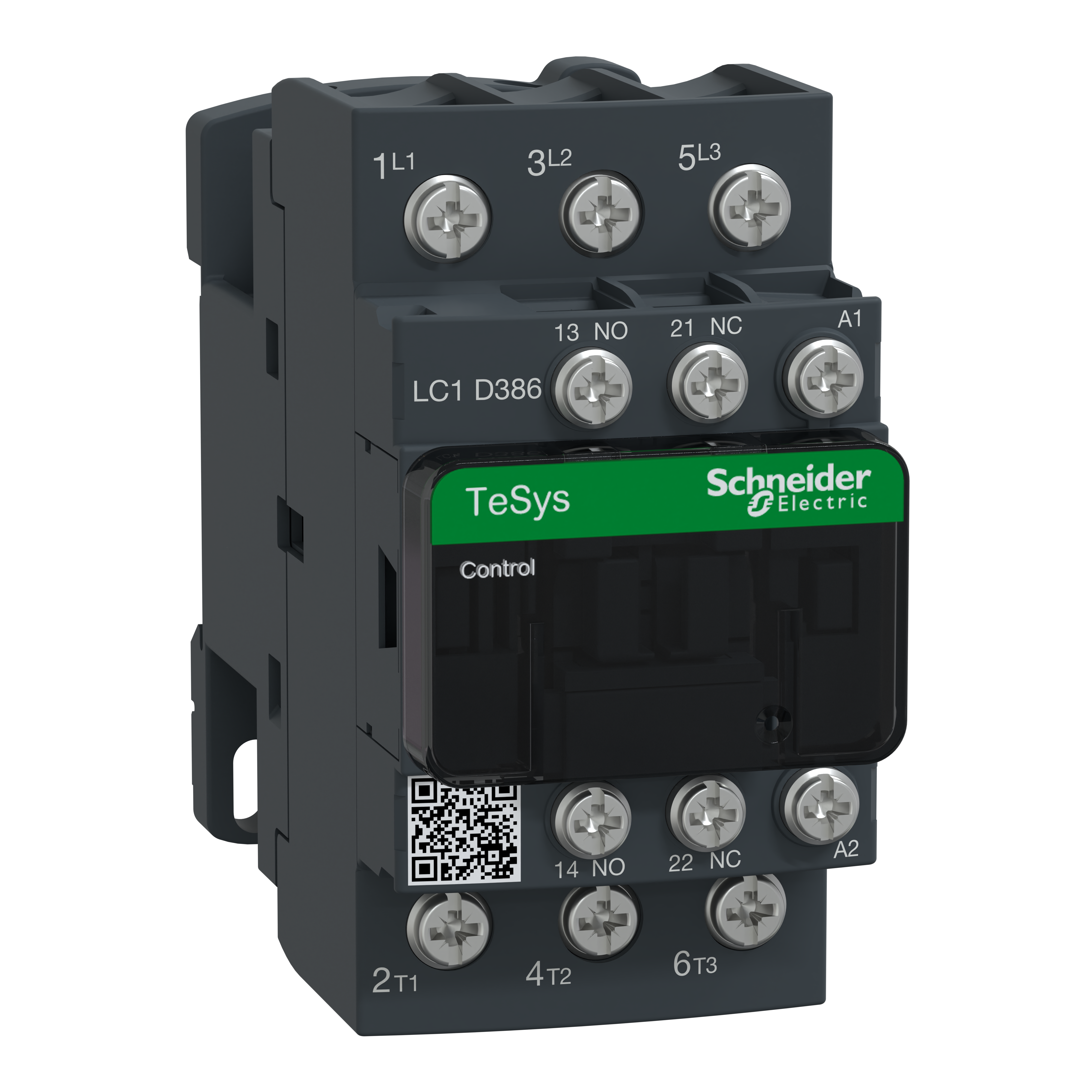 SCHNEIDER ELECTRIC - Contattore TeSys LC1-D - 3 poli - CA-3 440V 38 A - Bobina 24 V CA
