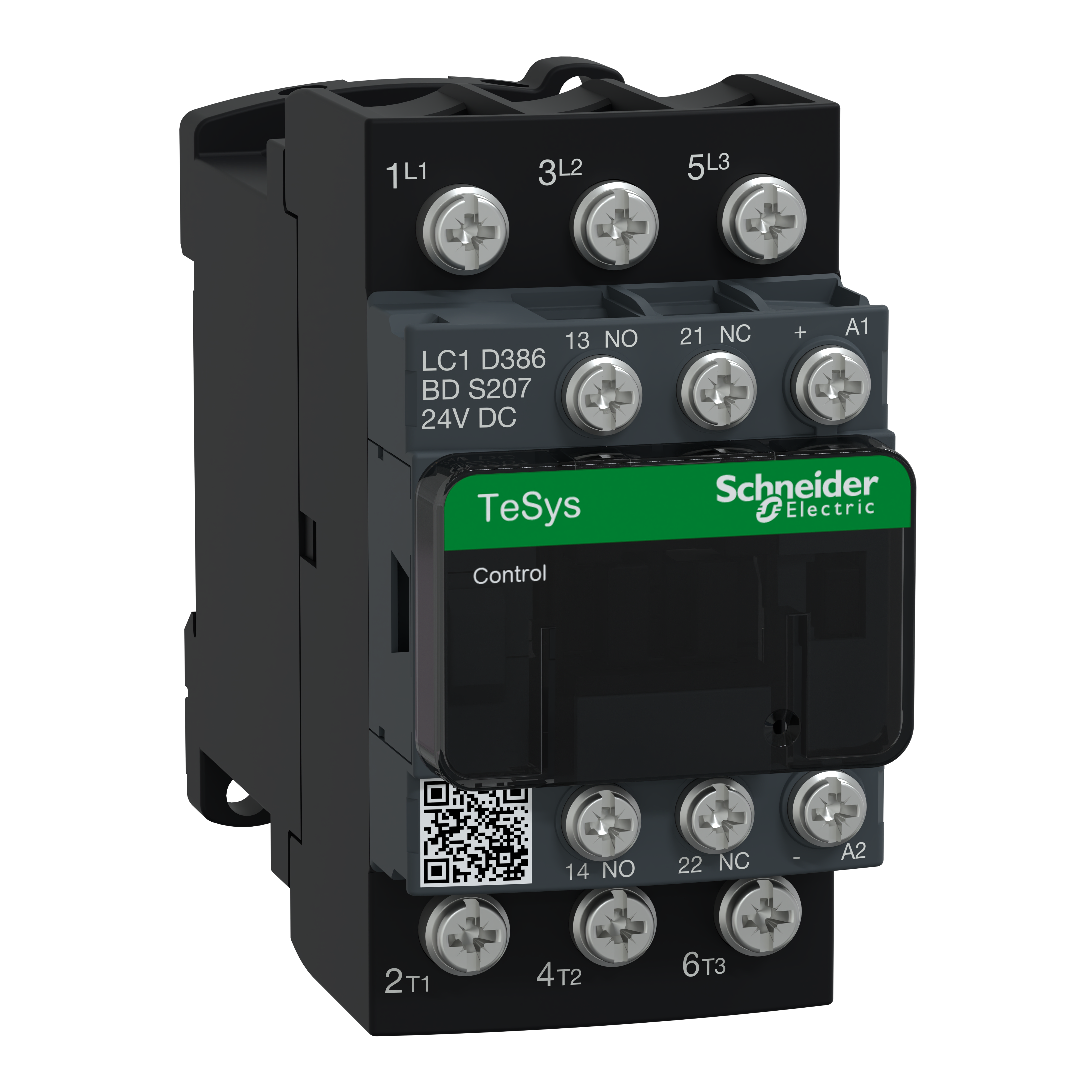 SCHNEIDER ELECTRIC - Contattore TeSys LC1D 38A 24 vcc ba , capicorda ad occhiello , per ferroviario