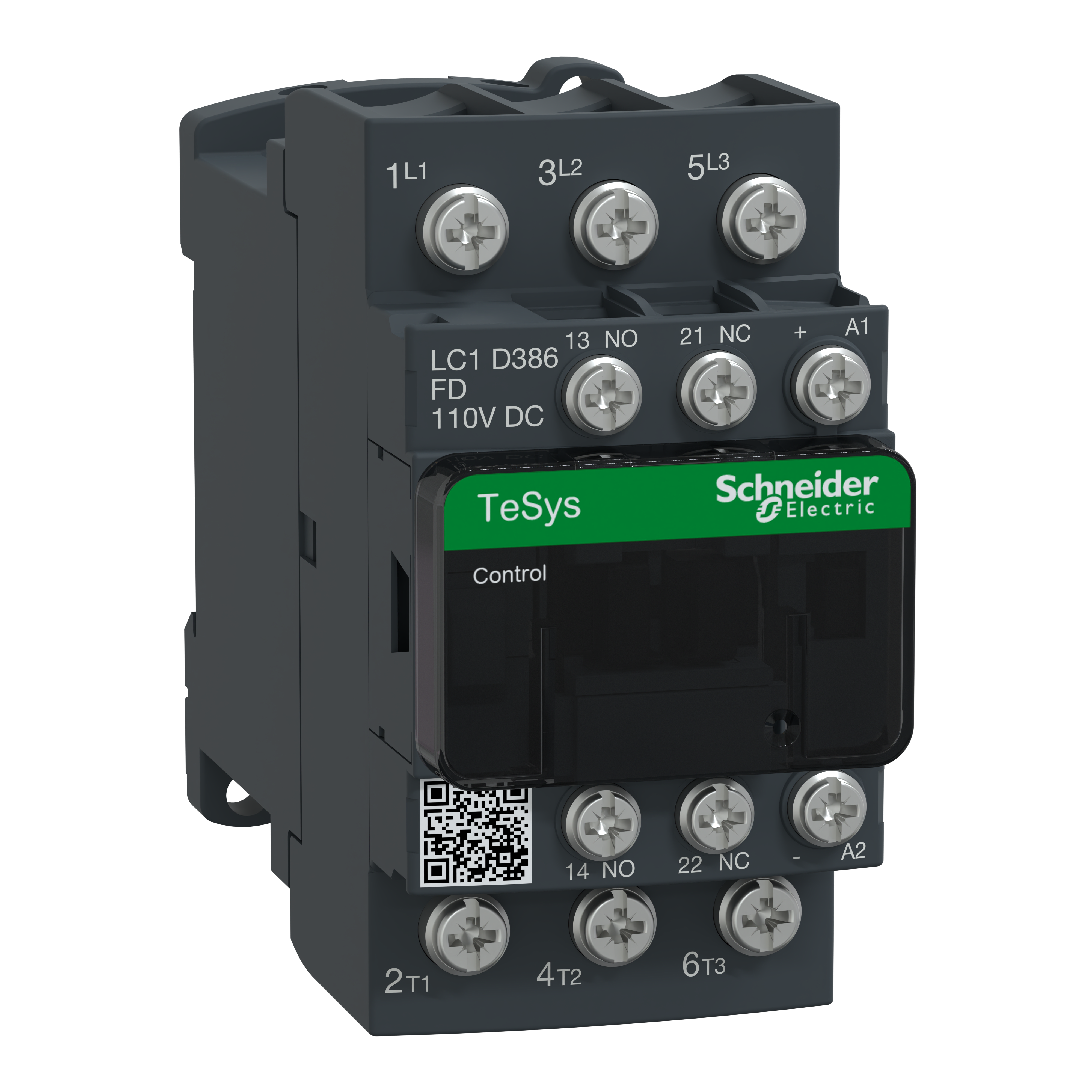 SCHNEIDER ELECTRIC - Contattore TeSys LC1D - 3 poli - AC3 440 V 38 A - 110 V CC