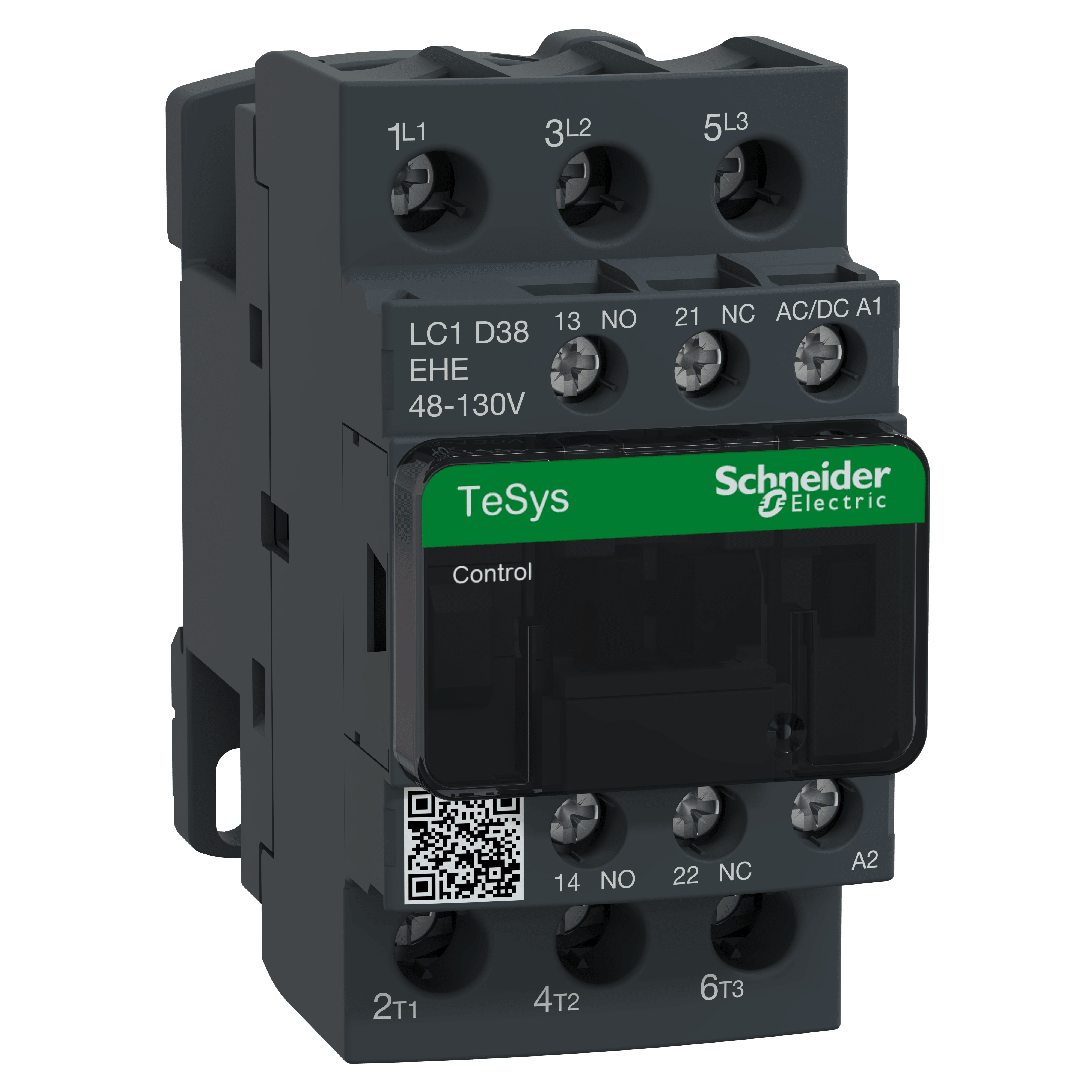 SCHNEIDER ELECTRIC - TeSys D Green contattore - 3P - <= 440 V - 38 A AC-3 - 48...130 V AC/DC