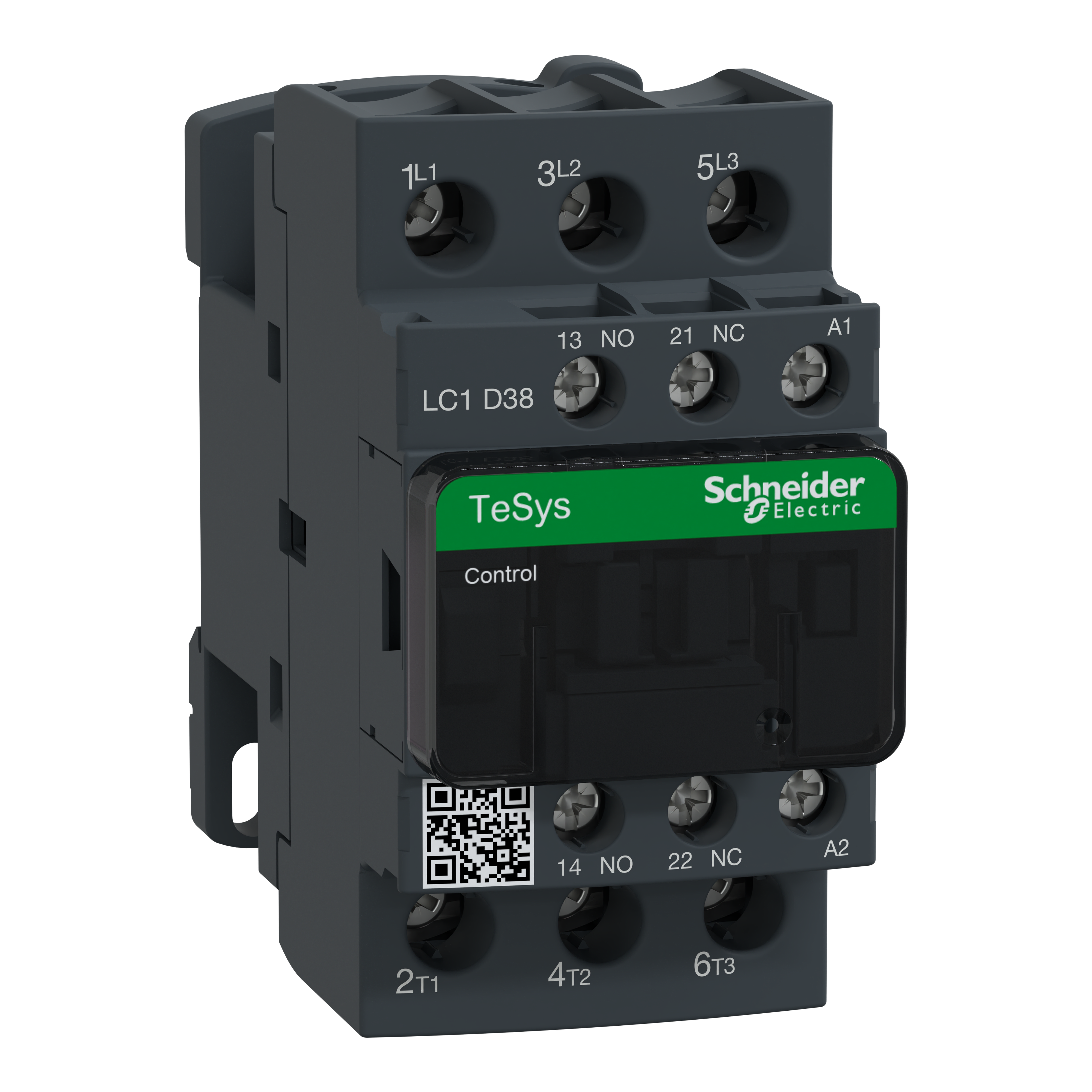 SCHNEIDER ELECTRIC - Contattore TeSys D - 3P (3 NA) - AC3 - <= 440 V 38 A - 120 Vca 50/60 Hz