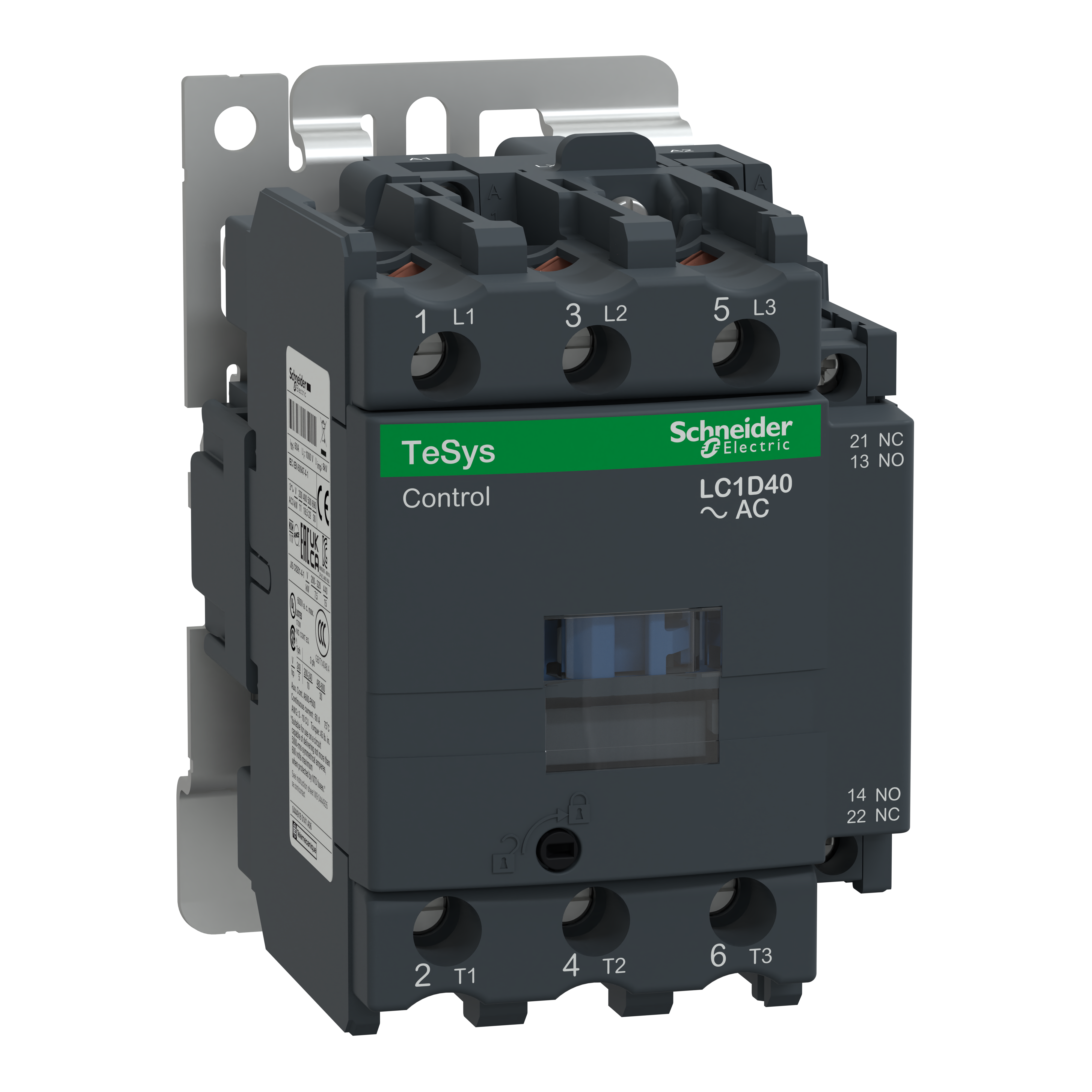 SCHNEIDER ELECTRIC - Contattore TeSys LC1-D - 3 poli - CA-3 440V 40 A - Bobina 220 V CA