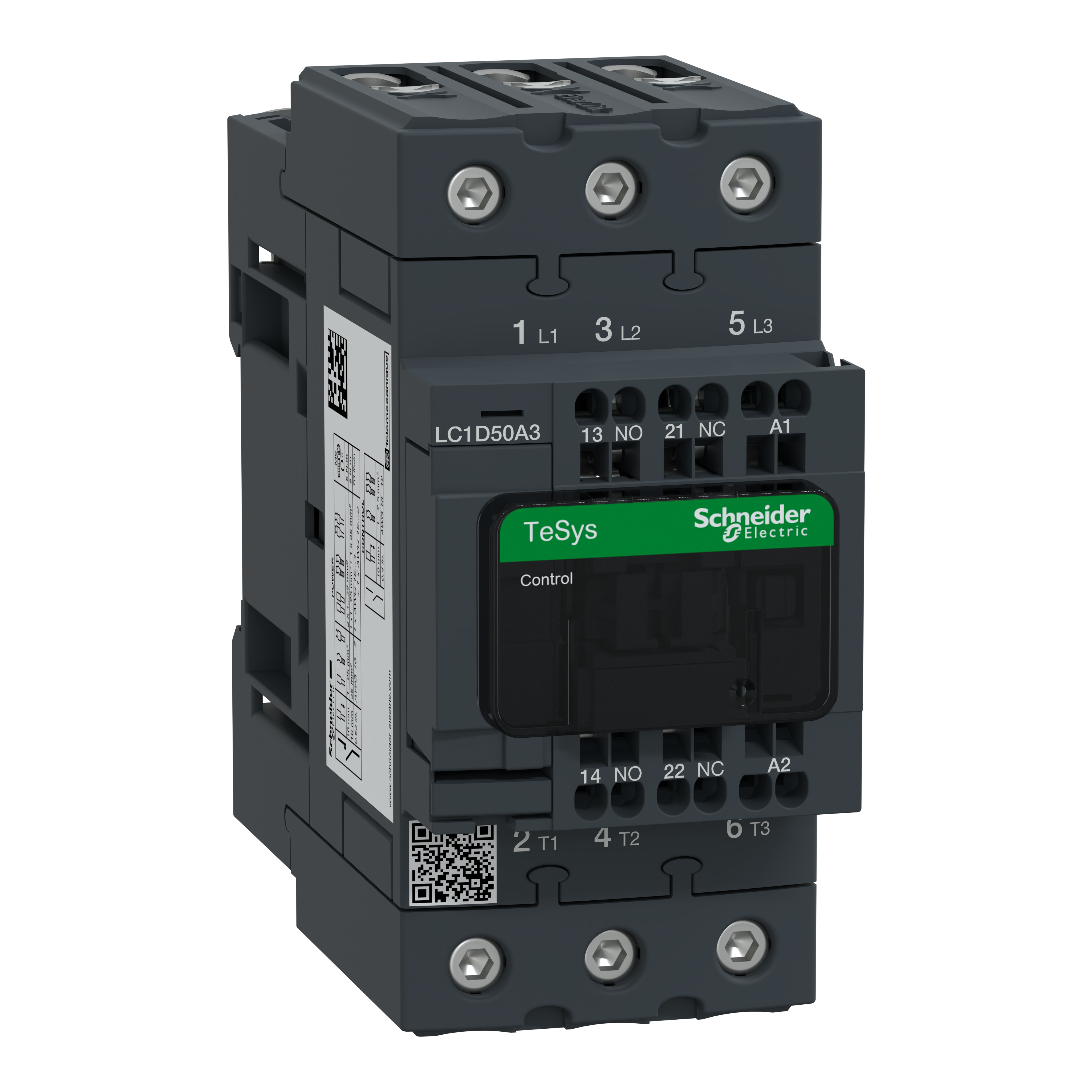 SCHNEIDER ELECTRIC - Contattore TeSys D - 3P (3 NA) - AC3 - <= 440 V 50 A - 48 Vca 50/60 Hz