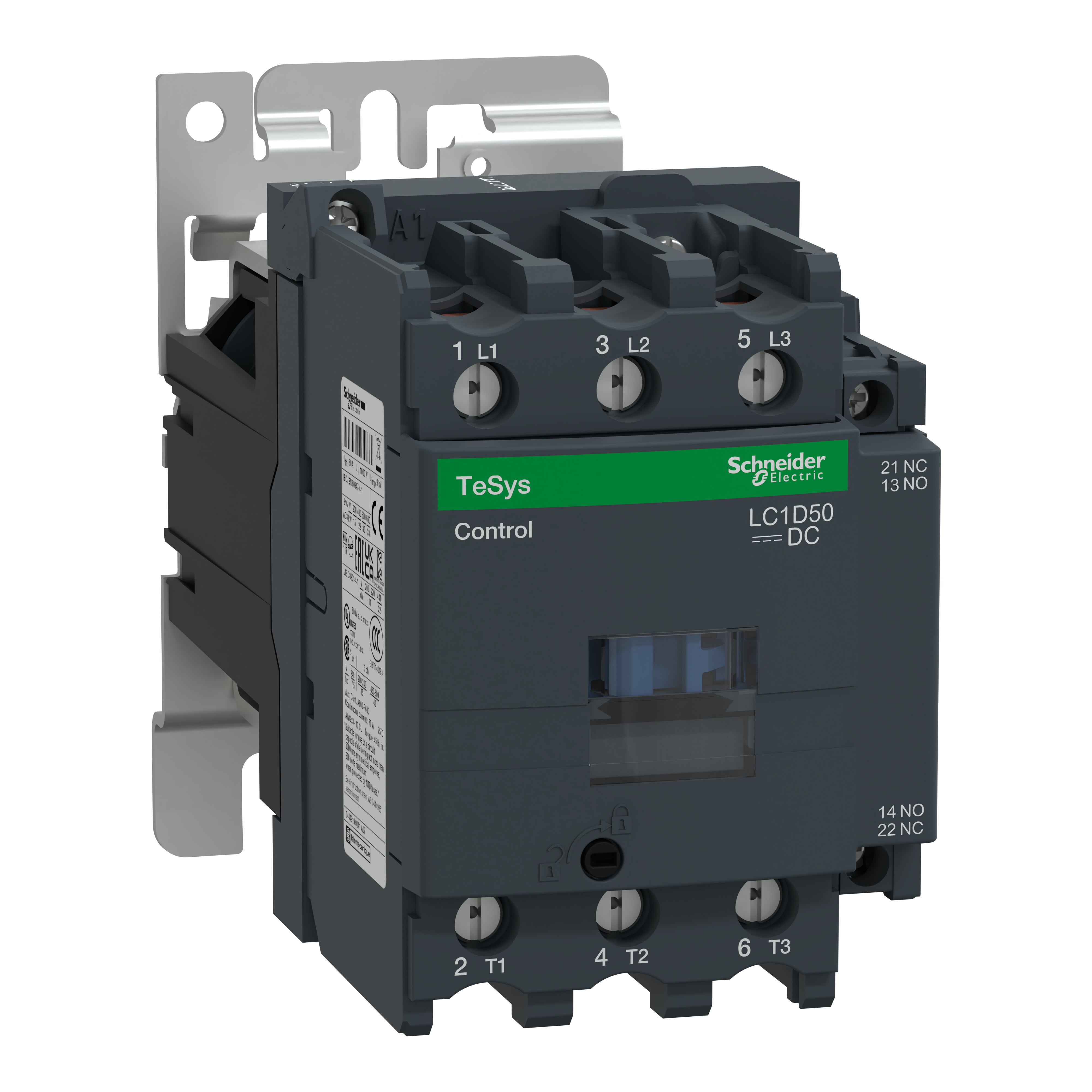 SCHNEIDER ELECTRIC - Contattore TeSys LC1D - 3 poli - AC3 440V 50 A - 48 V CC