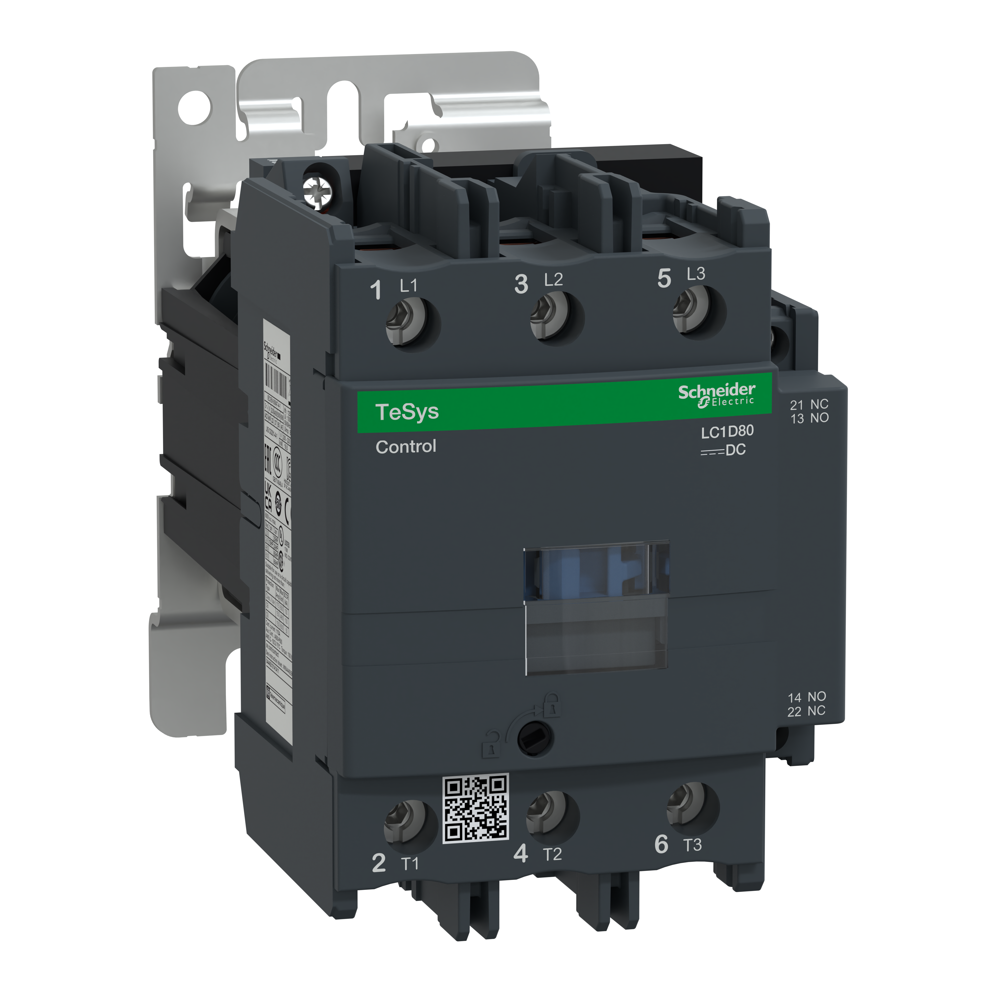 SCHNEIDER ELECTRIC - Contattore TeSys LC1-D - 3 poli - CA-3 440V 80 A - Bobina 110 V CC