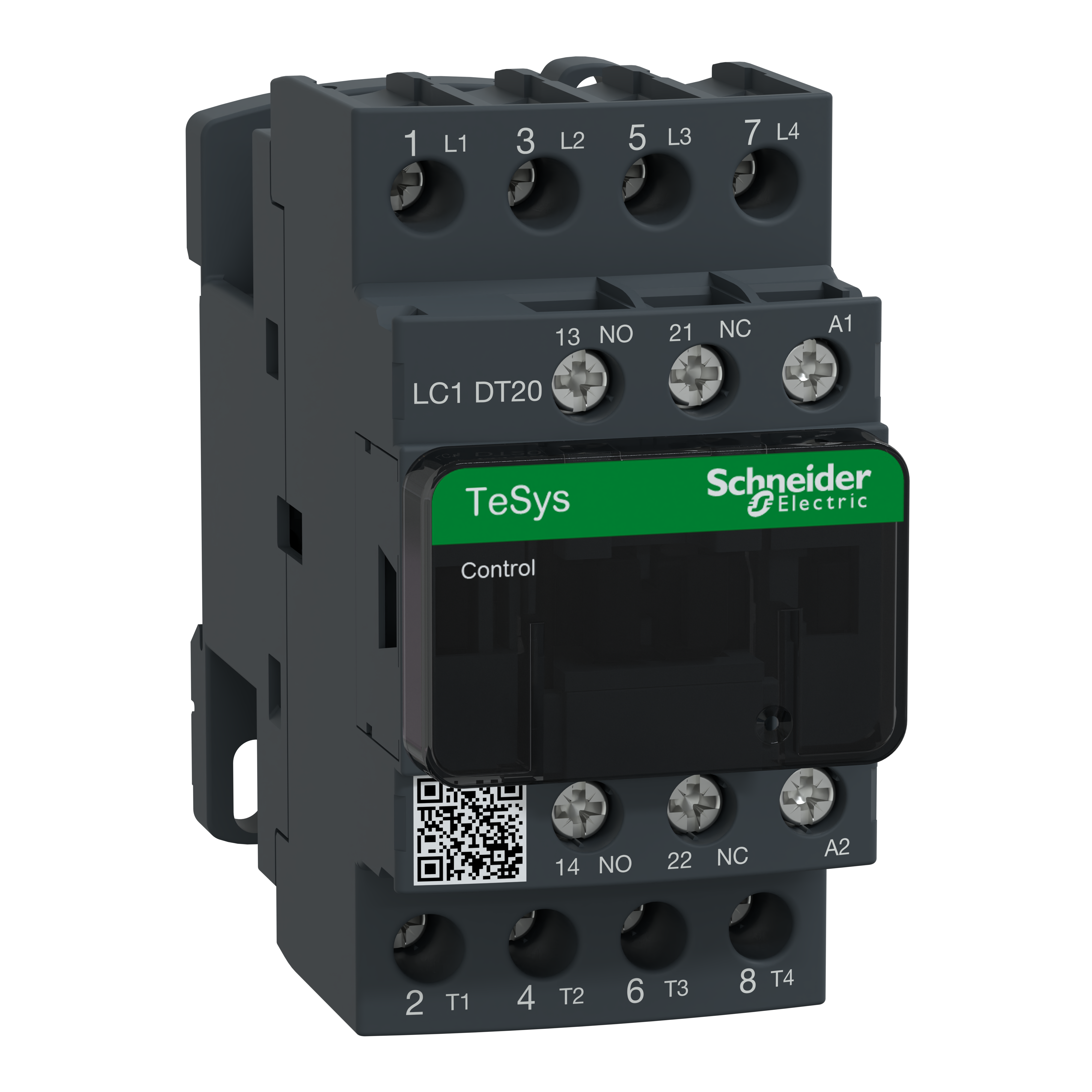 SCHNEIDER ELECTRIC - Contattore, TeSys Deca, 4P(4 NO), AC-1, <=440V, 20A, bobina 115VAC 50/60Hz connessioni a vite