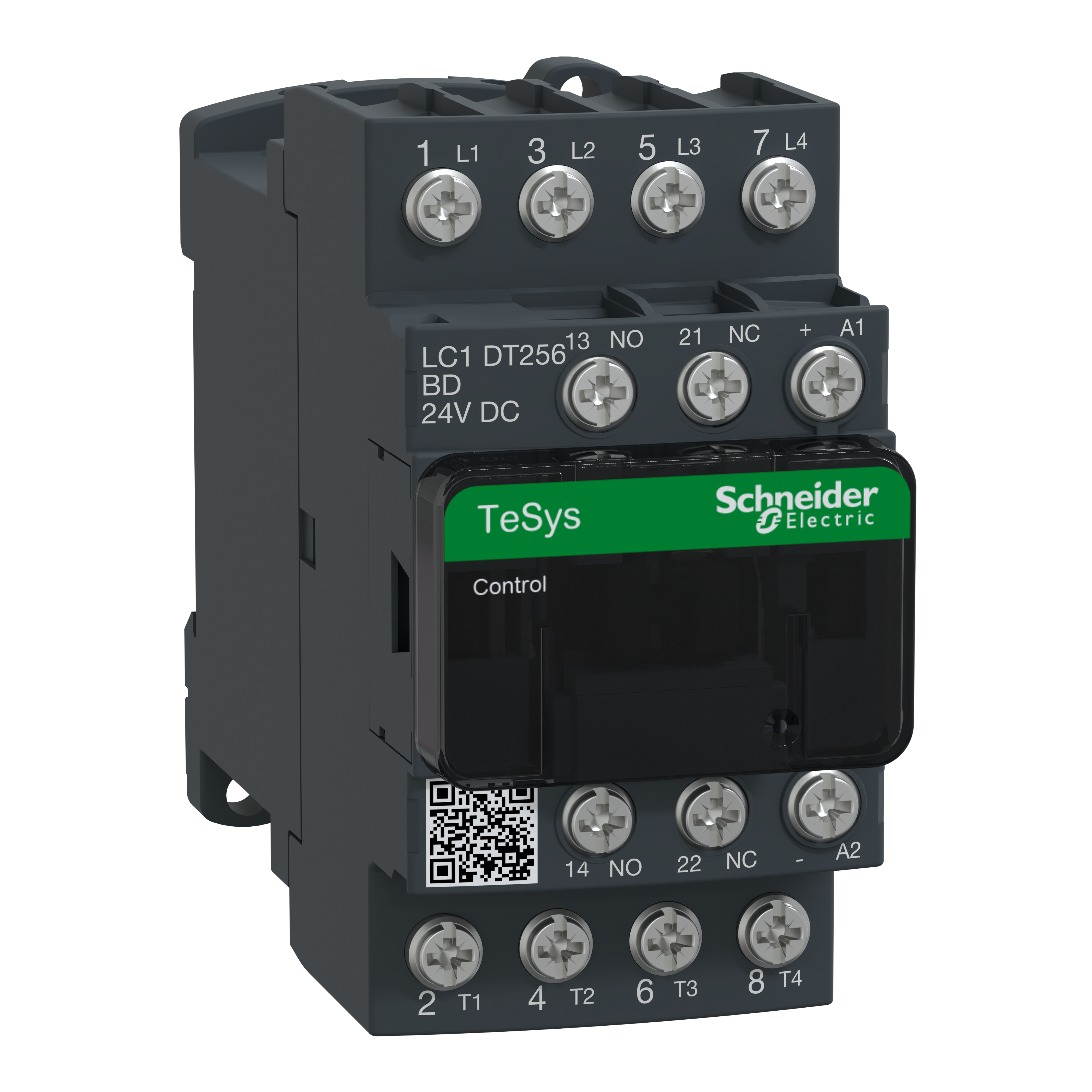 SCHNEIDER ELECTRIC - Contattore TeSys LC1D - 4 poli - AC1 440V 25 A - 24 V CC LC1DT256BD