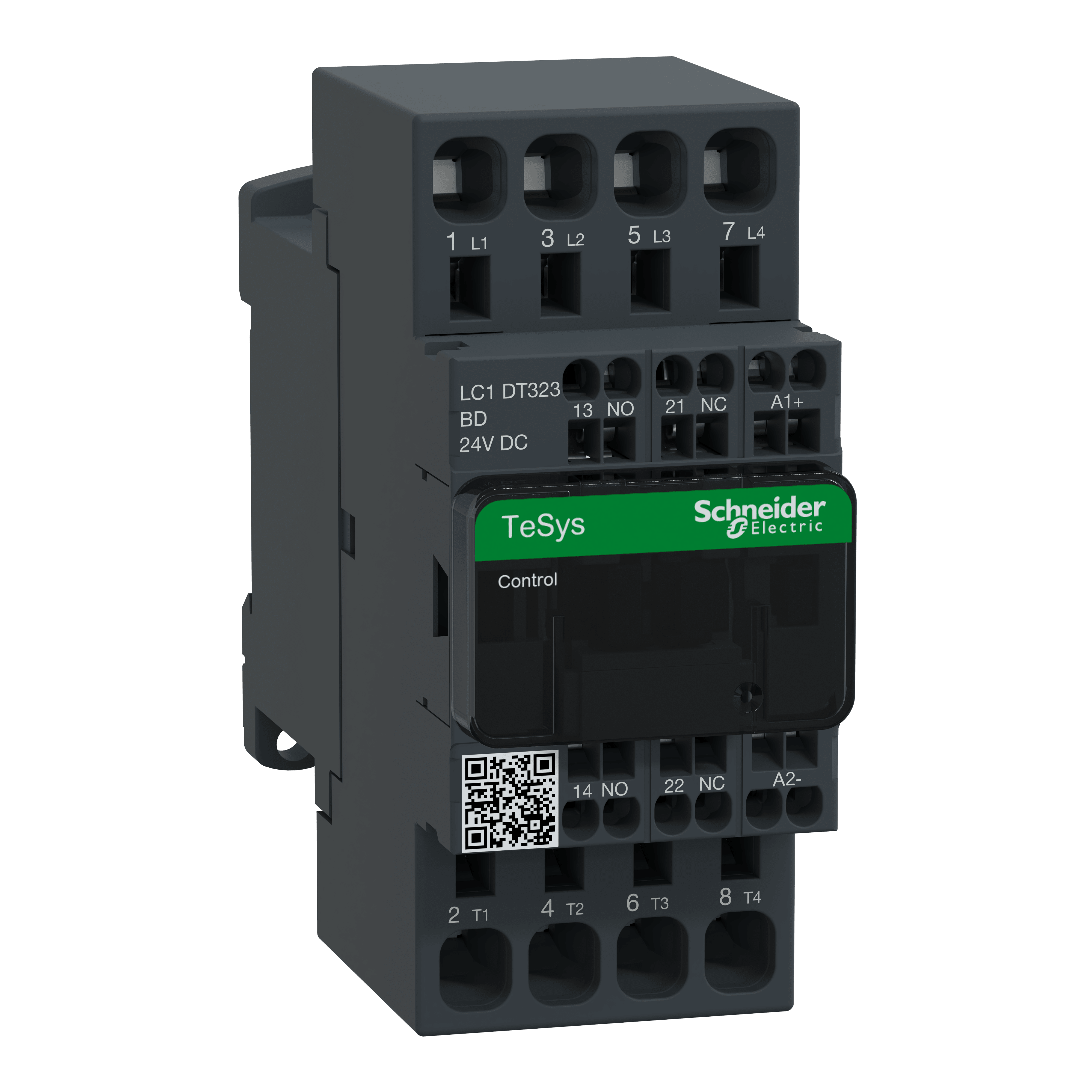 SCHNEIDER ELECTRIC - Contattore, TeSys Deca, 4P(4 NO), AC-1, <=440V, 32A, bobina 24VDC connessioni a molla