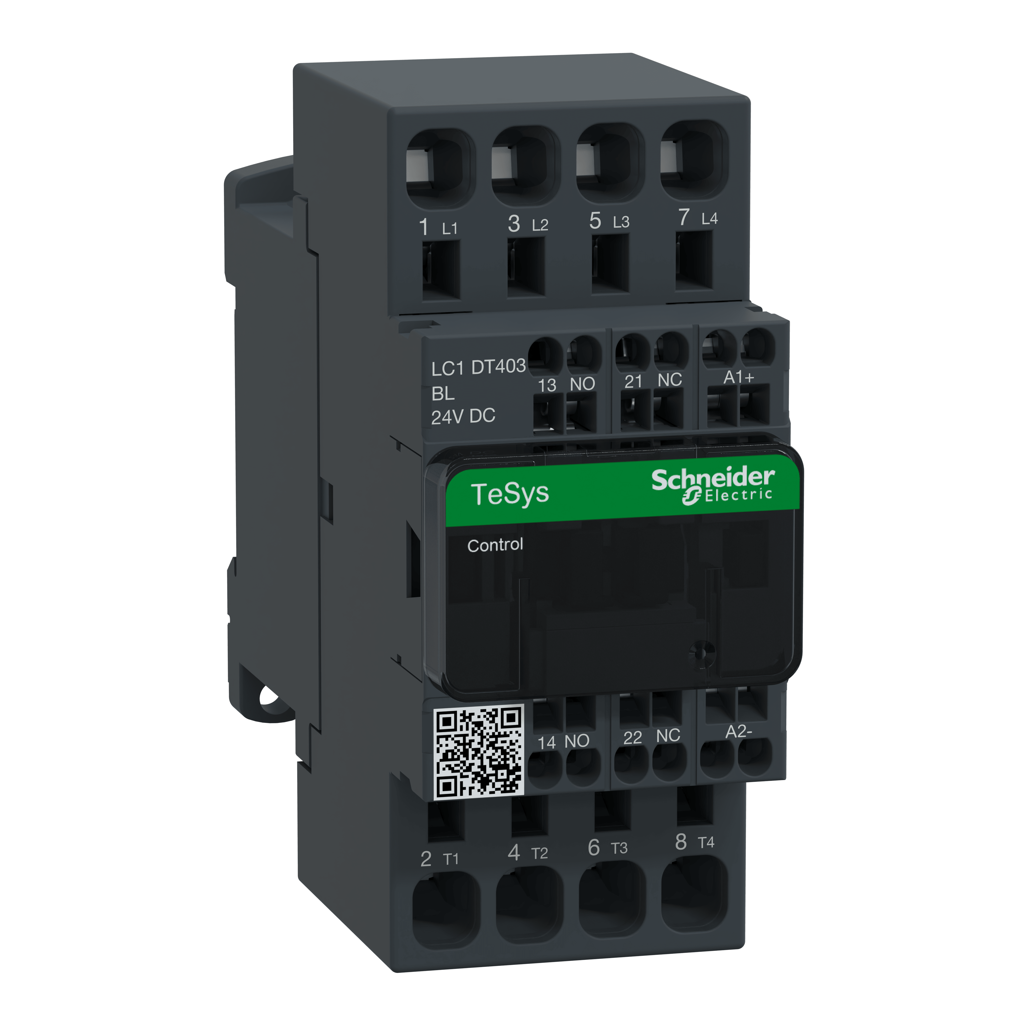 SCHNEIDER ELECTRIC - Contattore TeSys D - 4P (4 NA) - AC1 - <= 440 V 40 A - basso consumo 24 Vcc