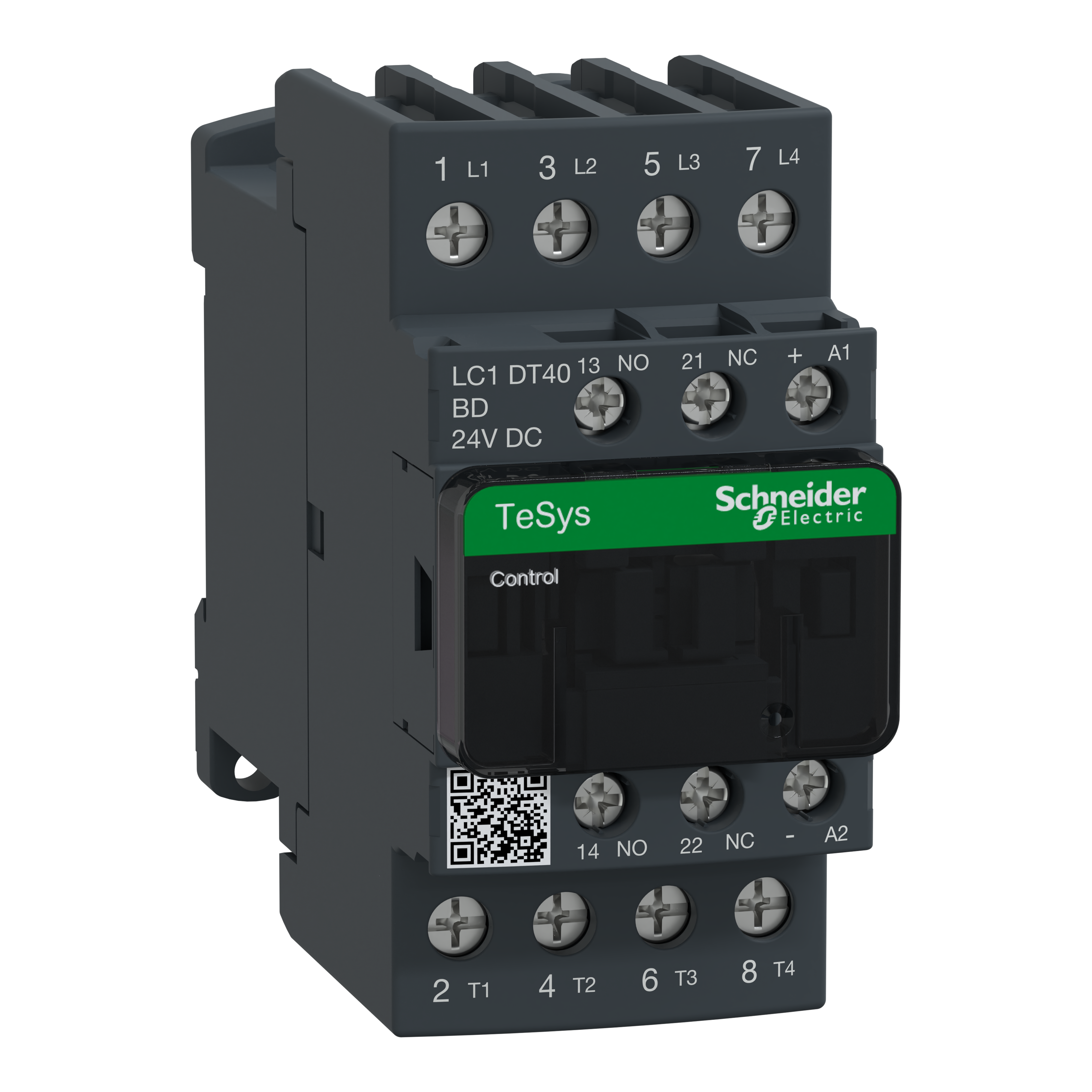 SCHNEIDER ELECTRIC - Contattore TeSys LC1D - 4 poli - AC1 440V 40 A - 24 V CC LC1DT40BD