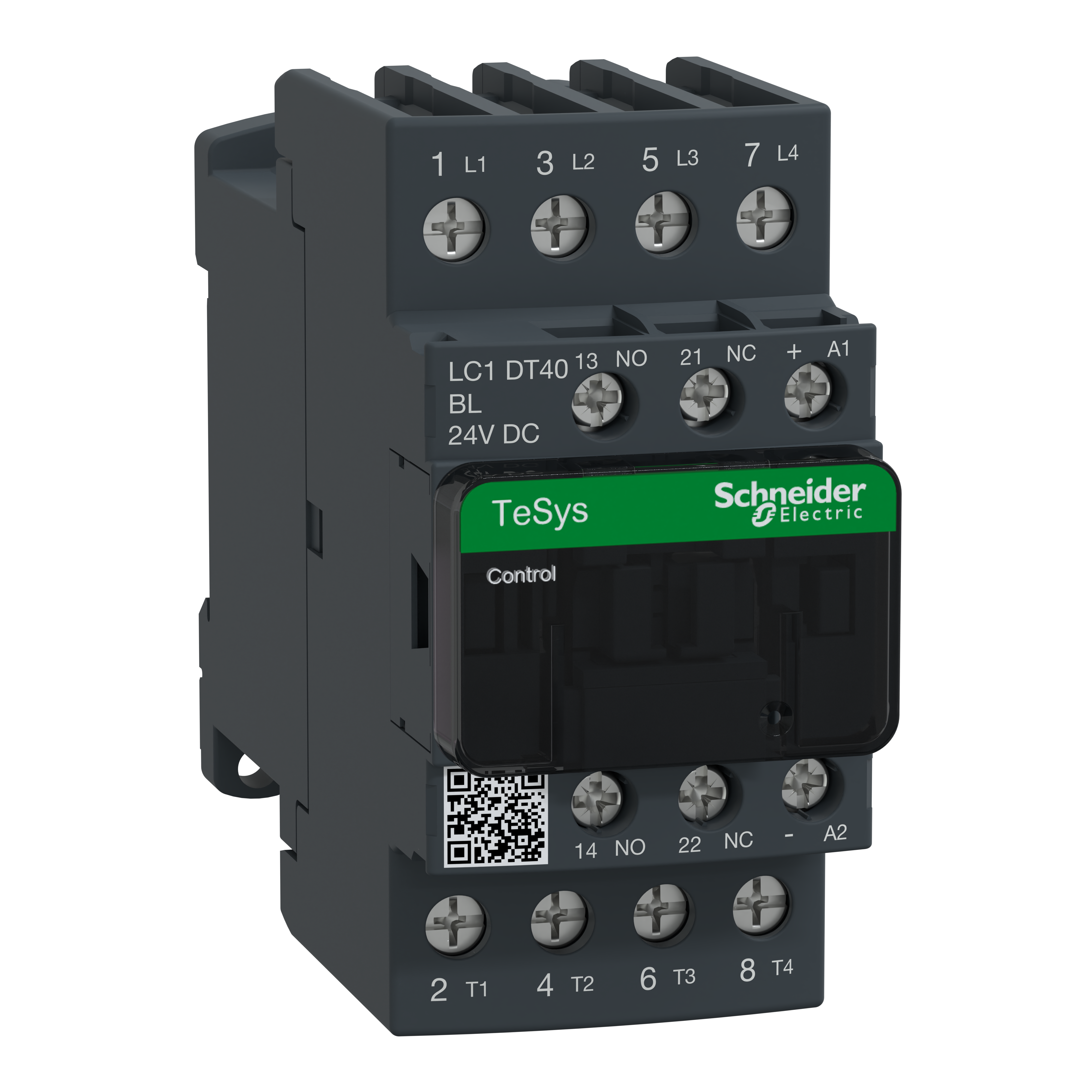 SCHNEIDER ELECTRIC - Contattore TeSys LC1D - 4 poli - AC1 440V 40 A - 24 V CC LC1DT40BL