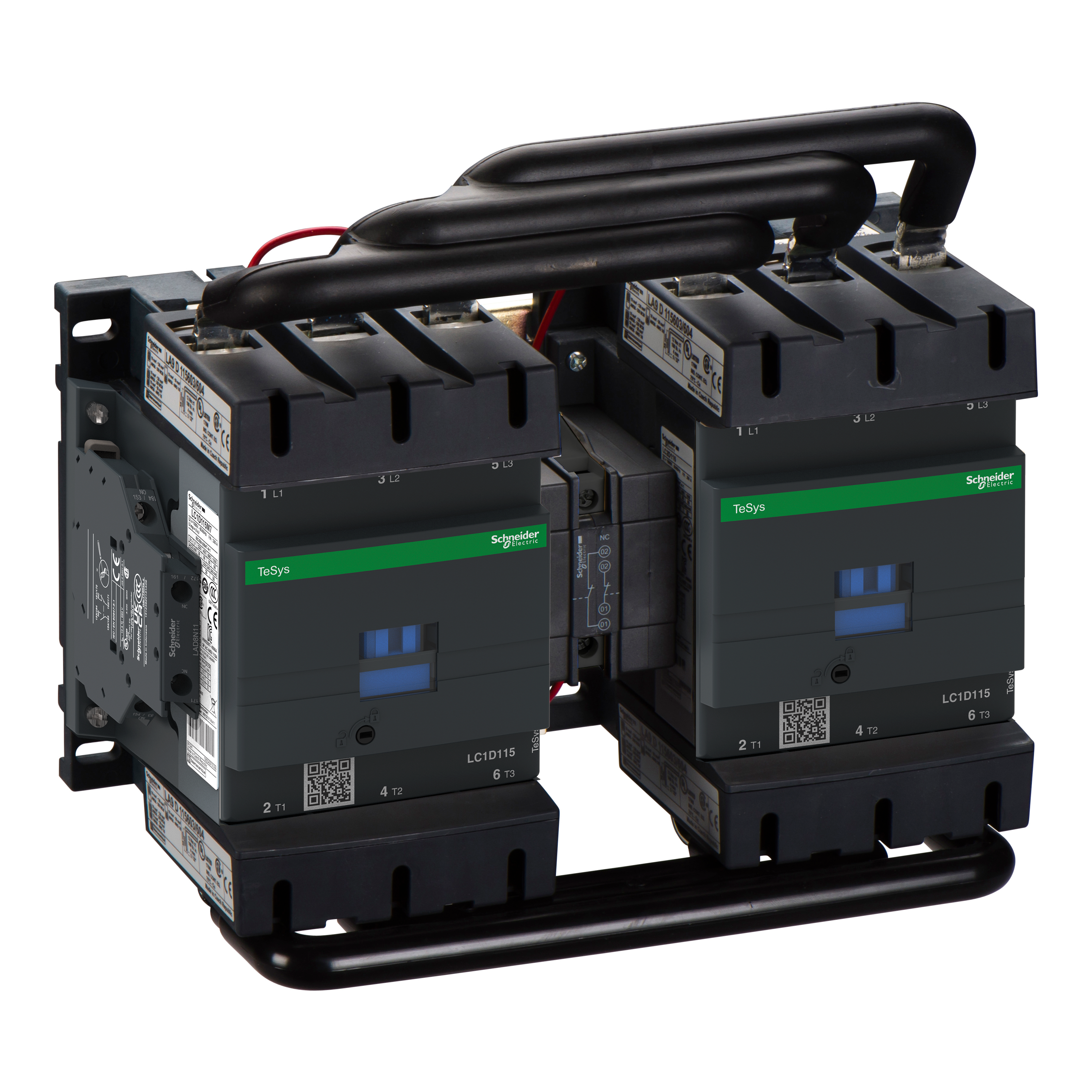 SCHNEIDER ELECTRIC - Teleinvertitore TeSys LC2D - 3 poli - AC3 440 V 115 A - 115 V CA