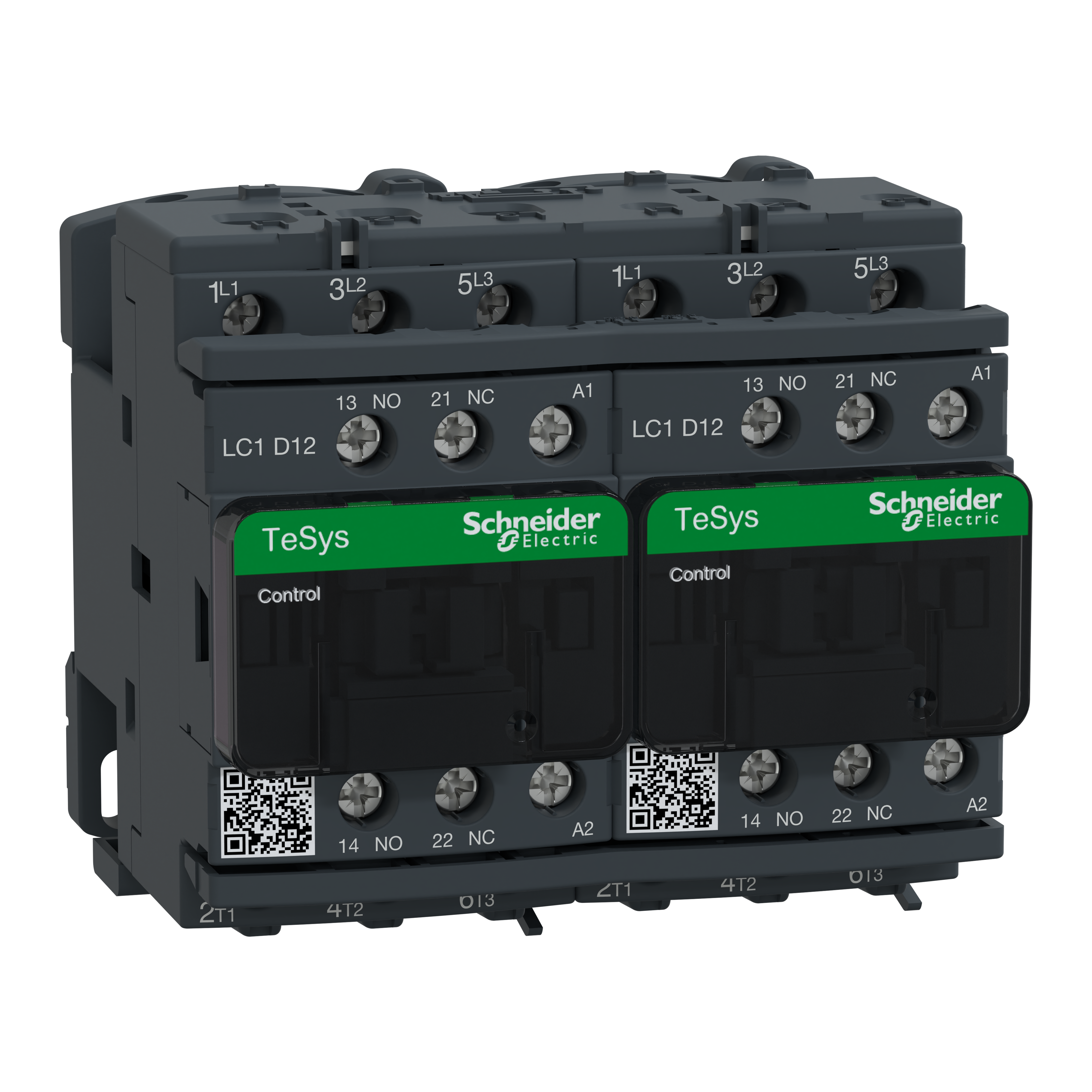 SCHNEIDER ELECTRIC - Teleinvertitore TeSys LC2D - 3 poli - AC3 440 V 12 A - 230 V CA LC2D12P7