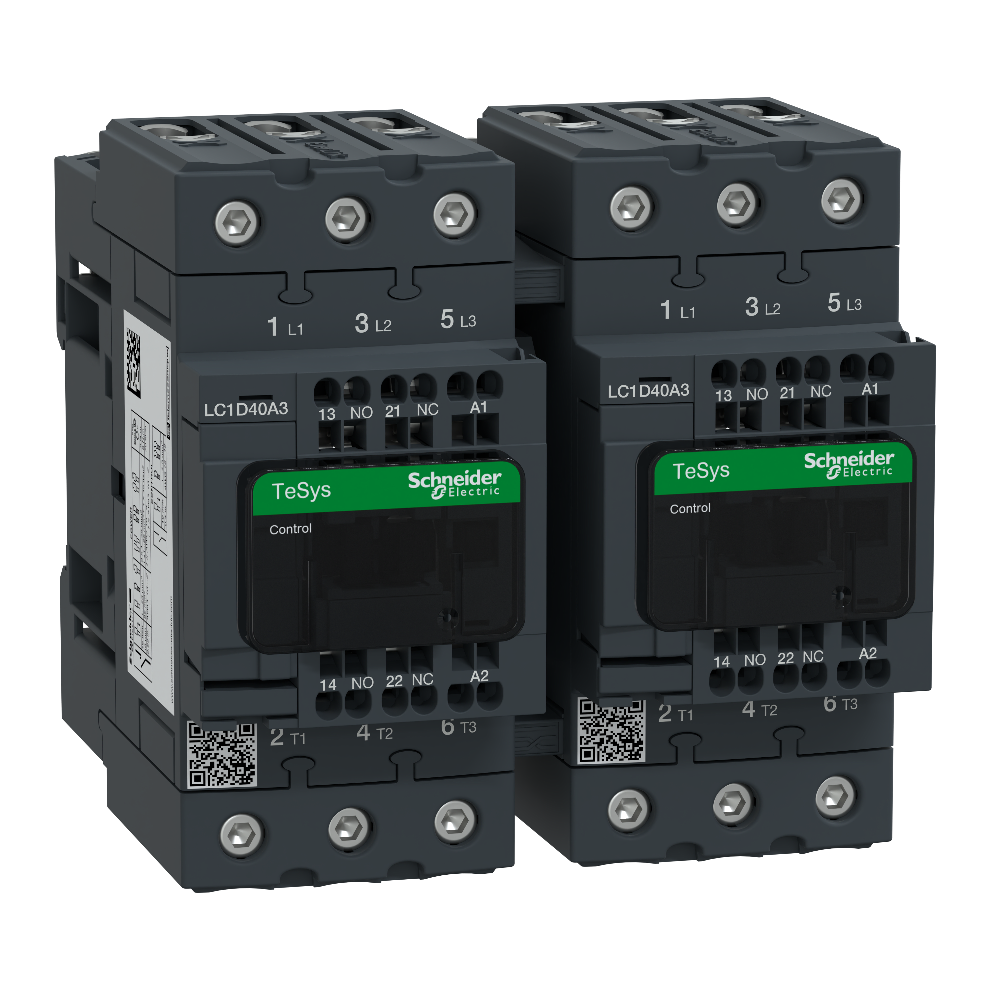 SCHNEIDER ELECTRIC - Teleinvertitore TeSys LC2D - 3 poli - AC3 440 V 40 A - 115 V CA LC2D40A3FE7
