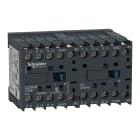 SCHNEIDER ELECTRIC - reversing Contactor, TeSys K, 3P, AC-3/AC-3e,440V 6A, 1NO, 24V AC coil, solder pins