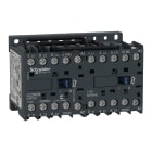 SCHNEIDER ELECTRIC - Reversing contactor, TeSys K, 3P, AC-3/AC-3e,440V 9 A, 1NC, 110V AC coil,with integral suppression device
