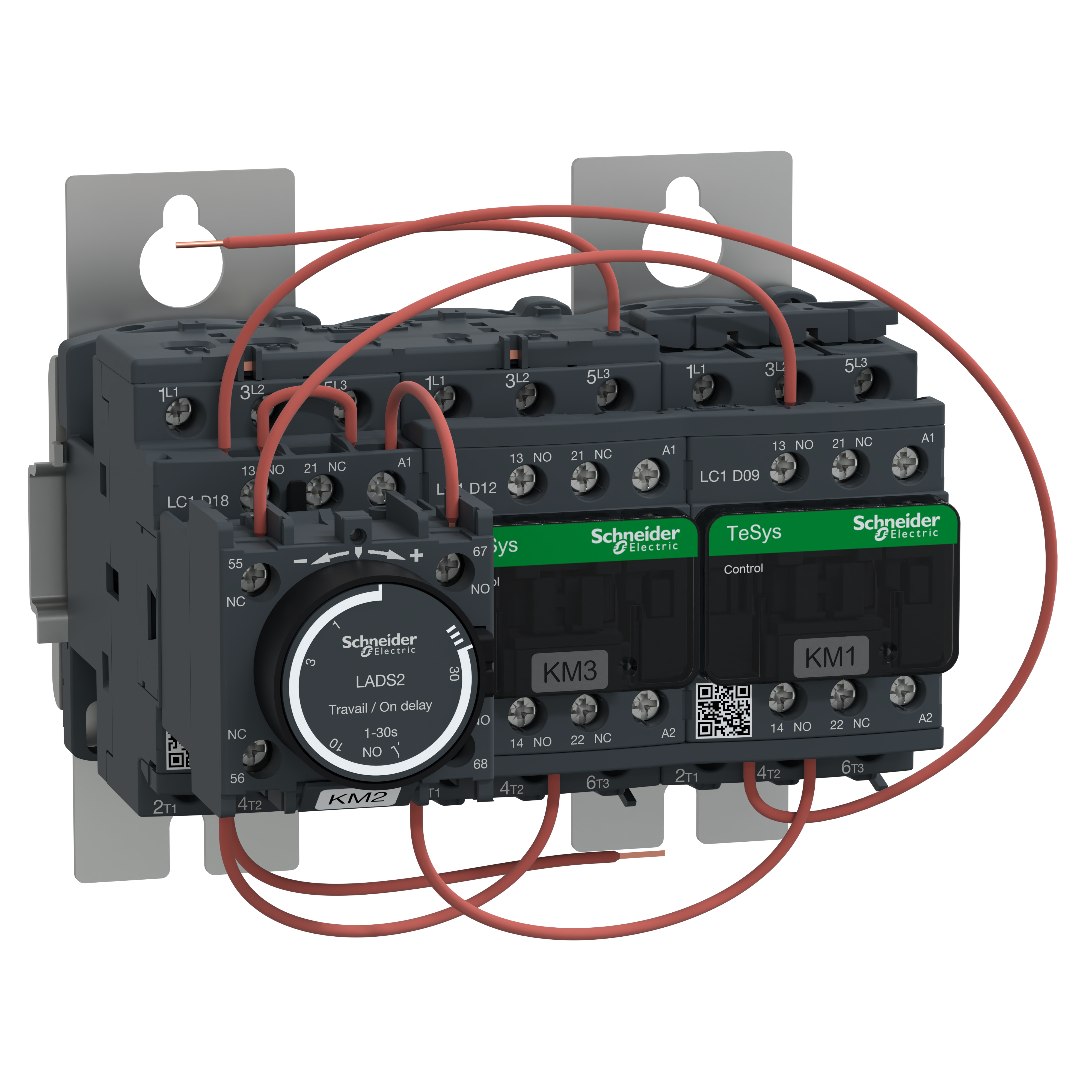 SCHNEIDER ELECTRIC - Avviatore stella-triangolo montaggio su piastra - TeSys LC3D - 230 V CA