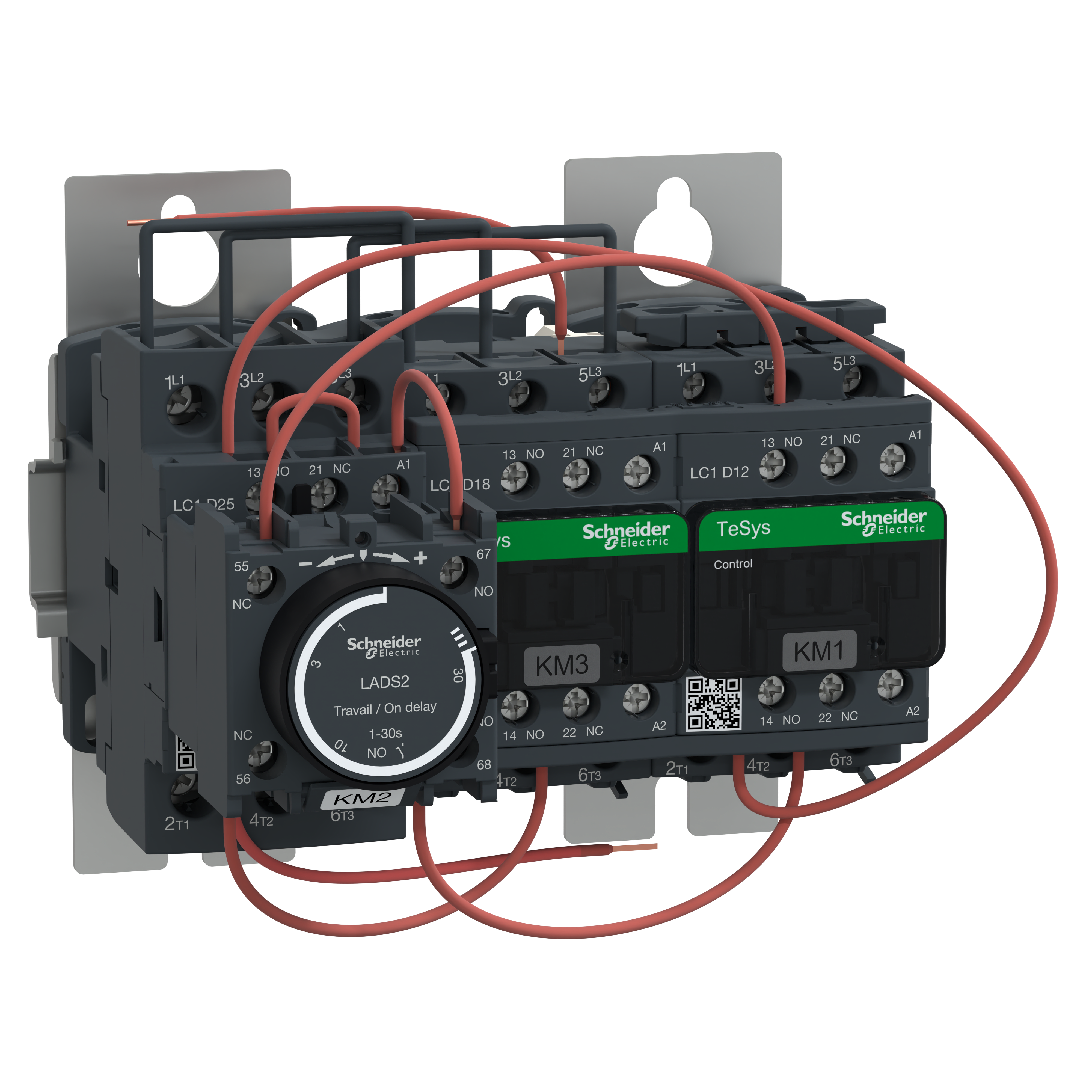 SCHNEIDER ELECTRIC - Avviatore stella-triangolo montaggio su piastra - TeSys LC3D - 110 V CA LC3D18AF7