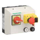 SCHNEIDER ELECTRIC - Enclosed DOL starter,TeSys LG,2.5-4A,380/400V AC coil,including 1 LC1K,GV2ME,rotary isolation switch ,2 pushbuttons,emergency stop