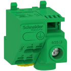 SCHNEIDER ELECTRIC - Morsettiera di terra isolataResi9, Linergy, collegamenti vite, collegamento senza vite, 5 fori, 1x25 mm+ 4x4 mm
