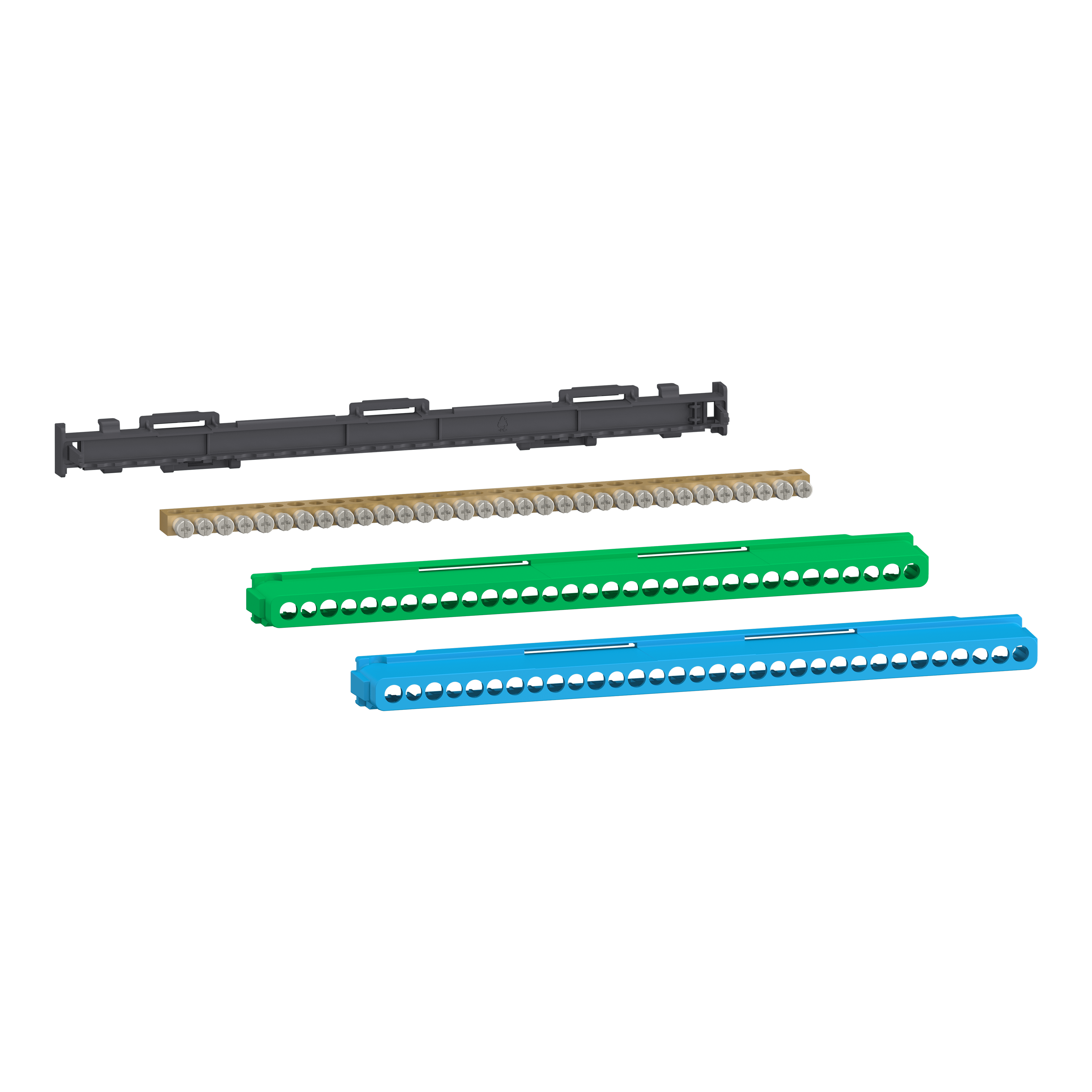 SCHNEIDER ELECTRIC - Kit morsettiera Linergy, 32 fori, 16x16 mm² + 16x10 mm², terra o neutro