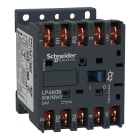 SCHNEIDER ELECTRIC - Contattore, TeSys K, 4P(2NO+2NC),AC-1, 440V, 20A,bobina a basso assorbimento 24V DC connettori faston LP4K090087BW3
