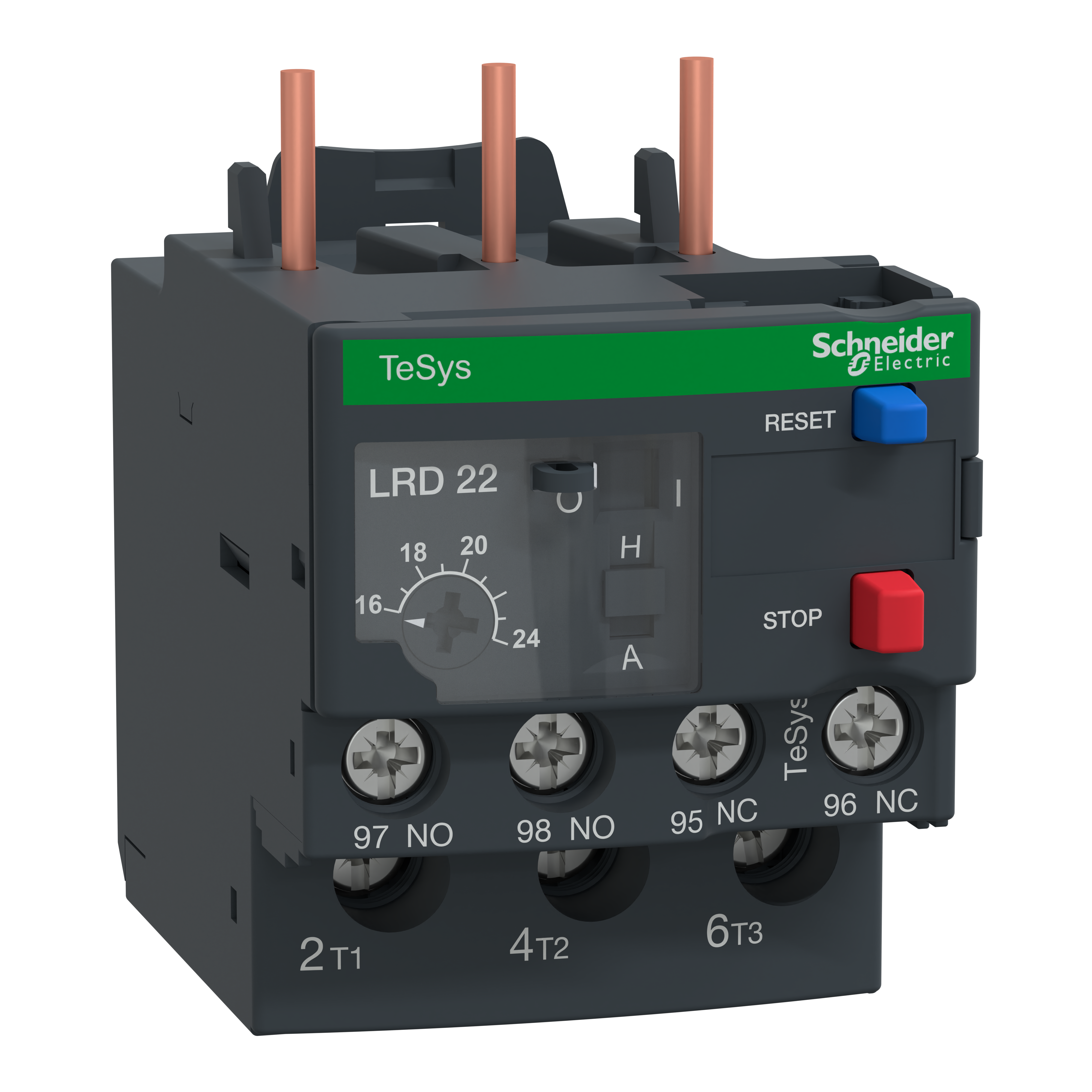SCHNEIDER ELECTRIC - Relè di sovraccarico termico TeSys LRD - 16...24 A - classe 10 A