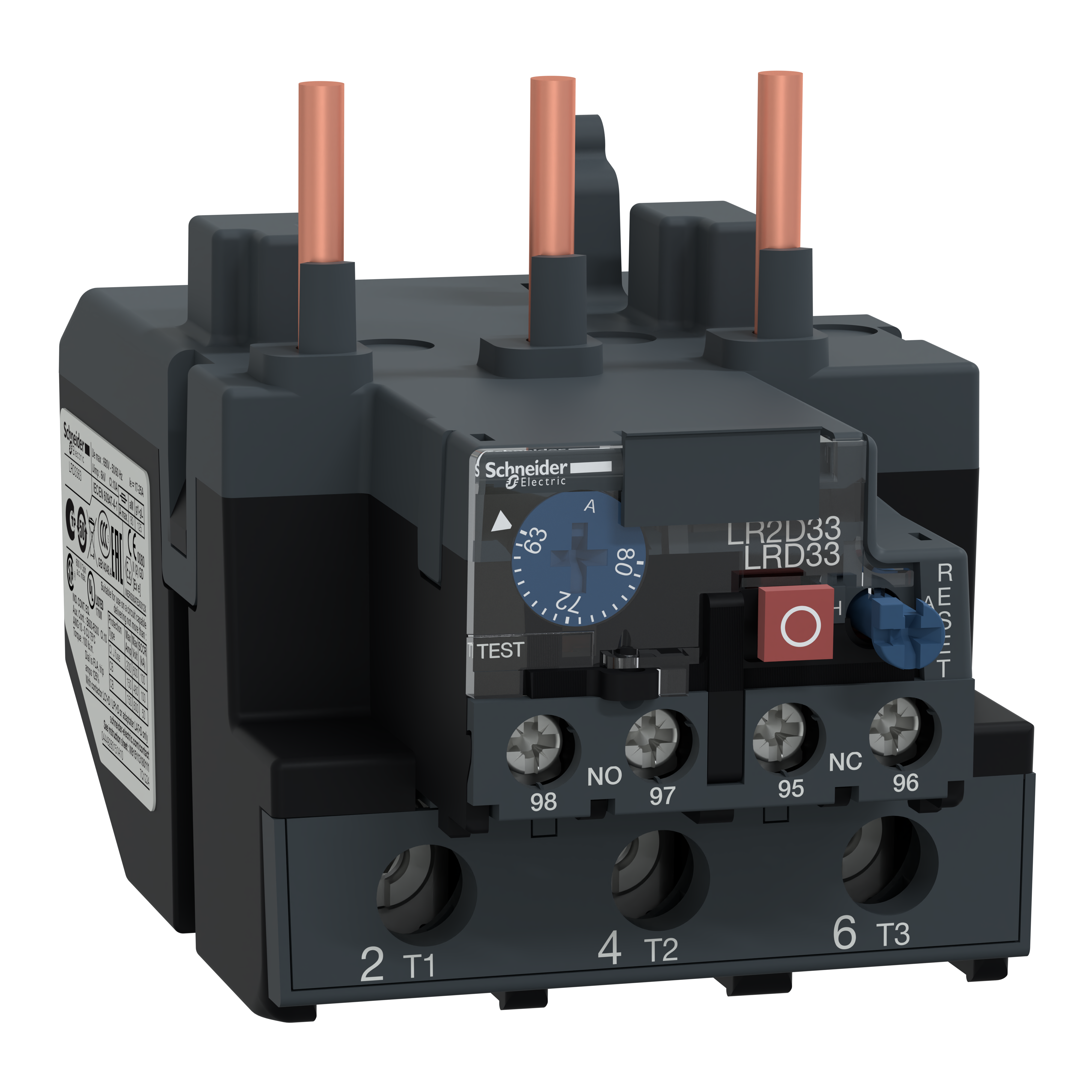 SCHNEIDER ELECTRIC - Relè sovraccarico termico per motore TeSys - 63...80 A - Classe 10A