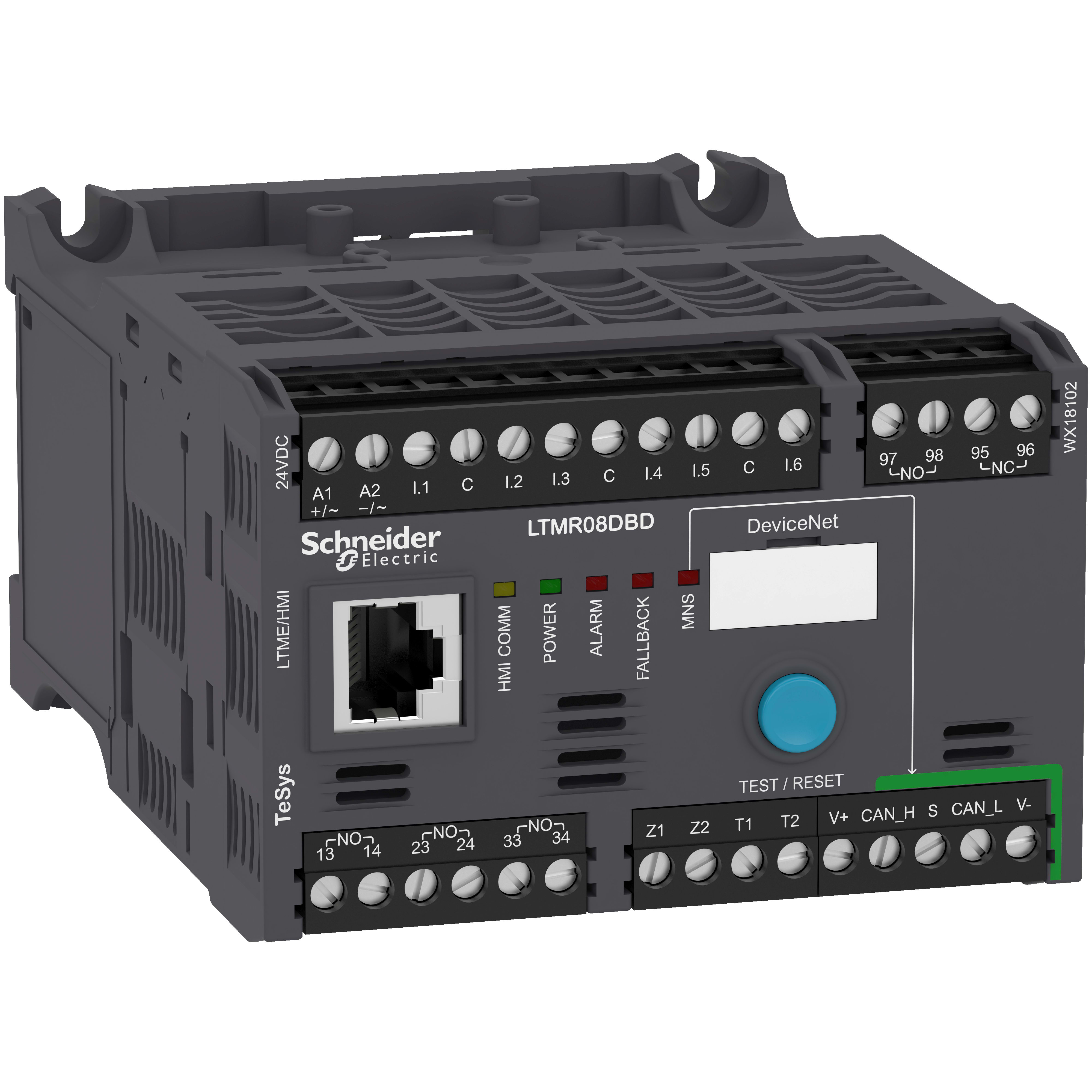 SCHNEIDER ELECTRIC - Controllore per motori LTMR TeSys T - 24 Vcc 8 A per DeviceNet