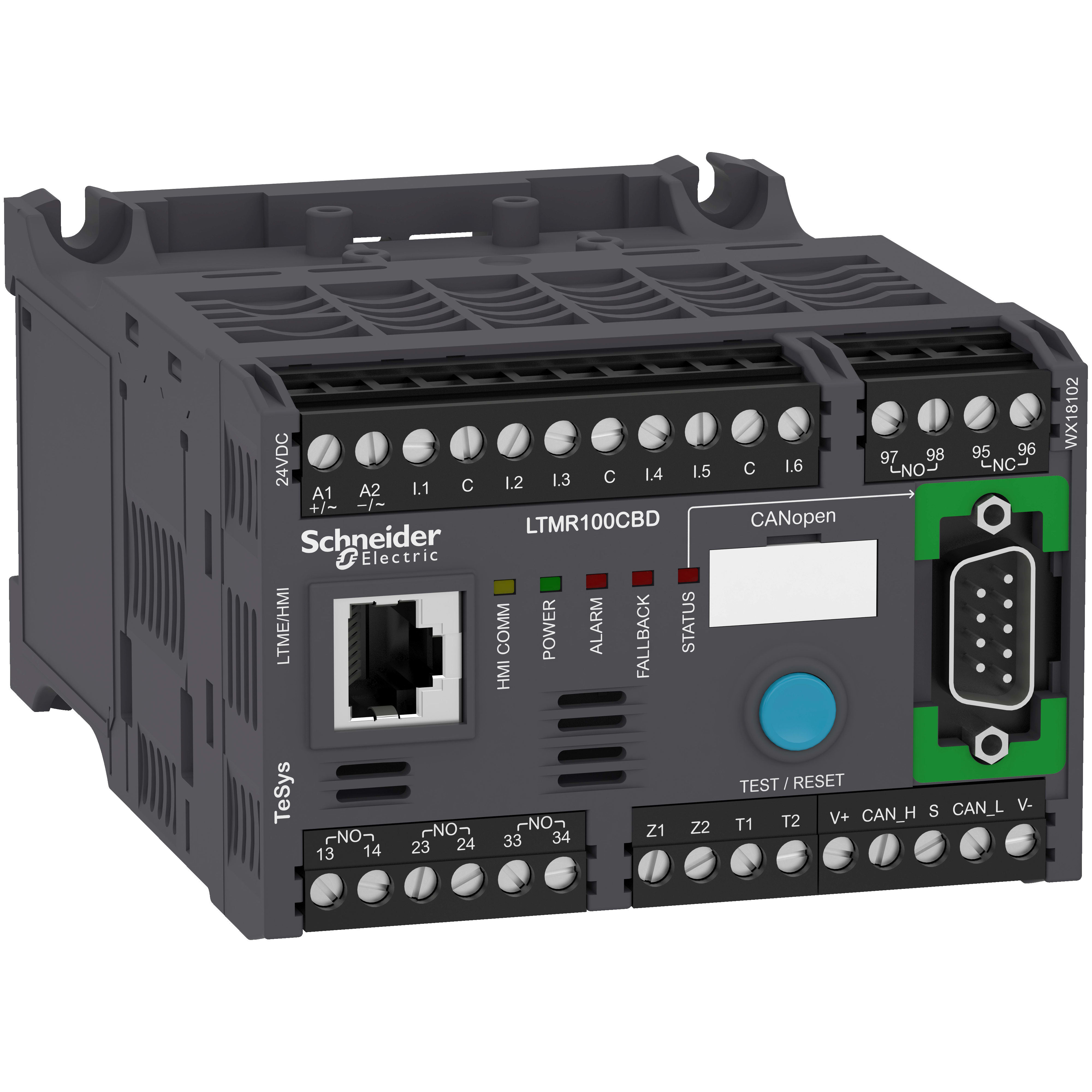 SCHNEIDER ELECTRIC - Controllore per motori LTMR TeSys T - 24 Vcc 100 A per CANopen